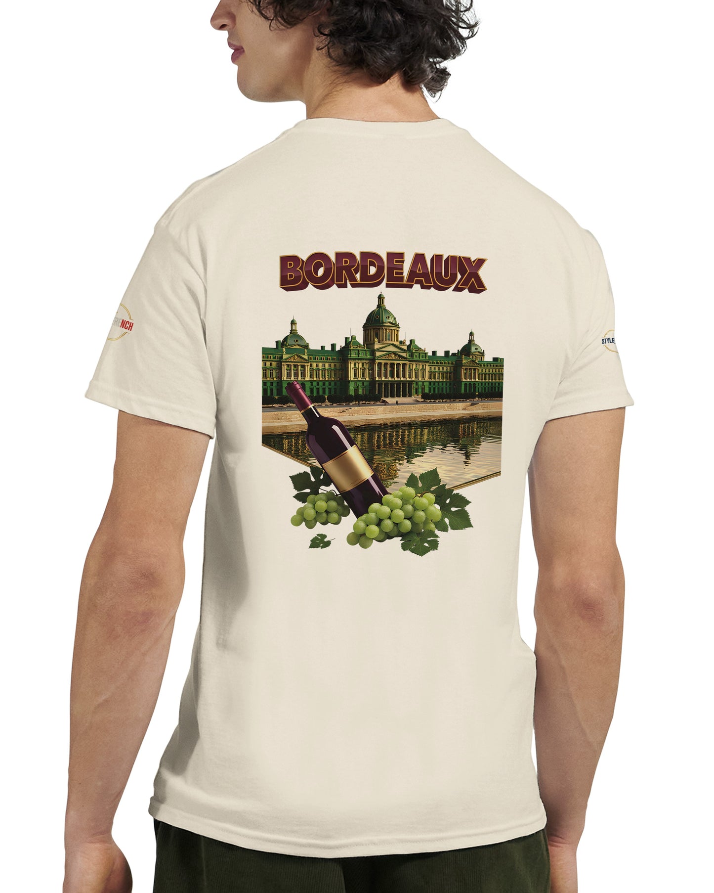 T-shirt Unisexe Bordeaux Ville de France – Coton Épais Premium