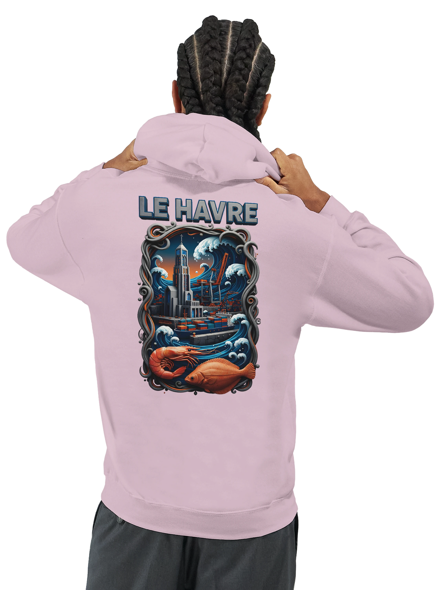 Sweat à Capuche Unisexe Le Havre – Hoodie Confortable et Résistant