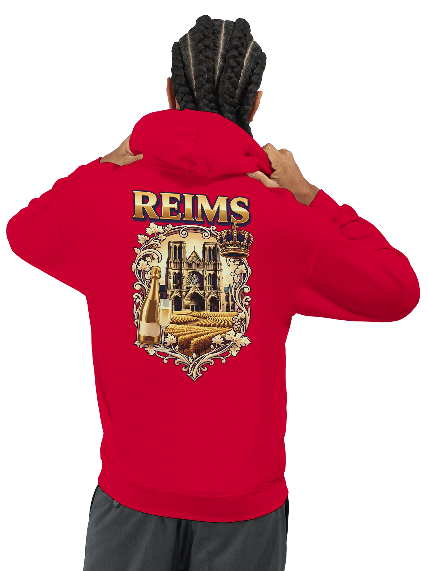 Sweat à capuche unisexe Reims - Confort premium avec conseils d'entretien