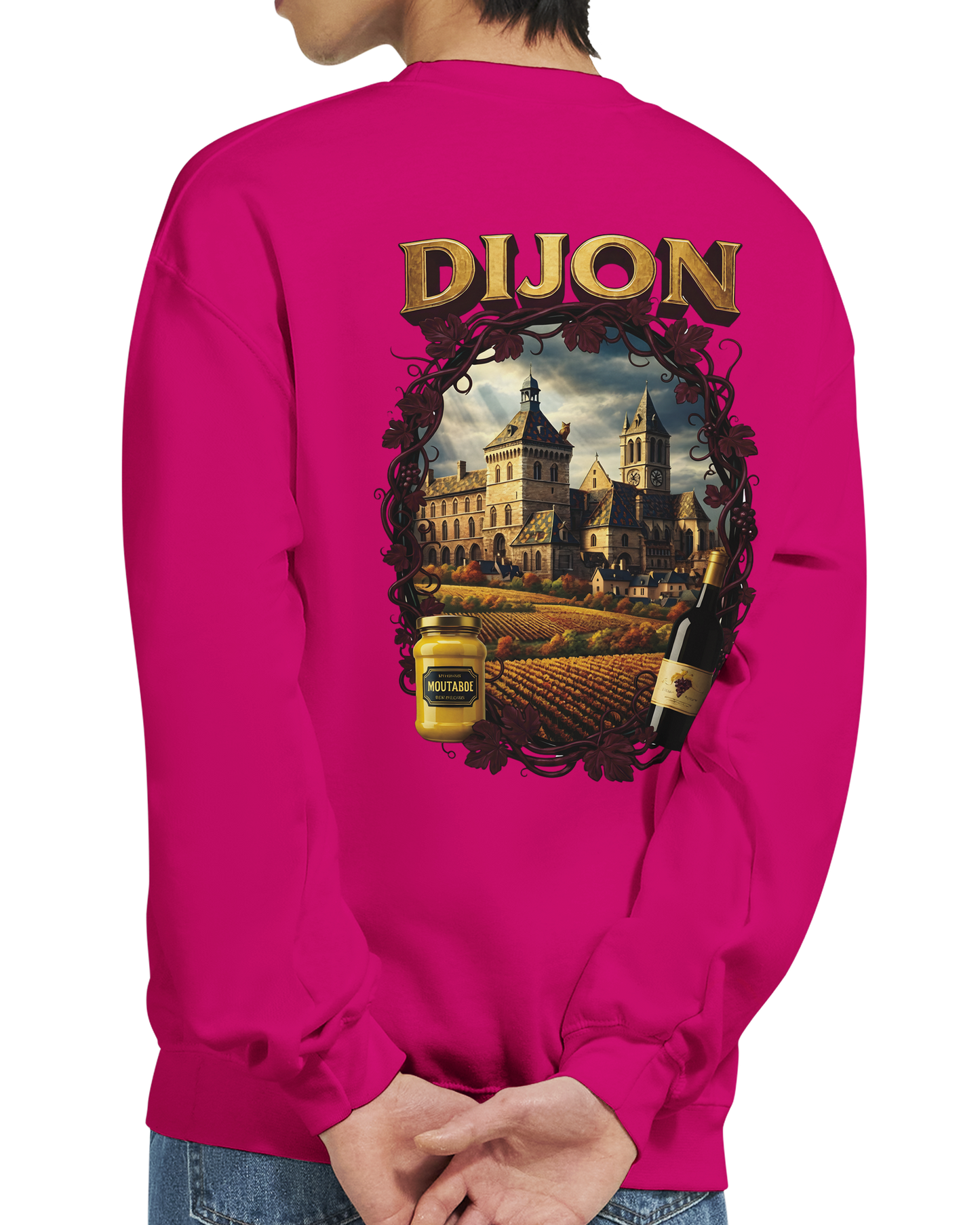 Sweat-shirt Unisexe Dijon – Ville de France – Coupe Classique Confortable