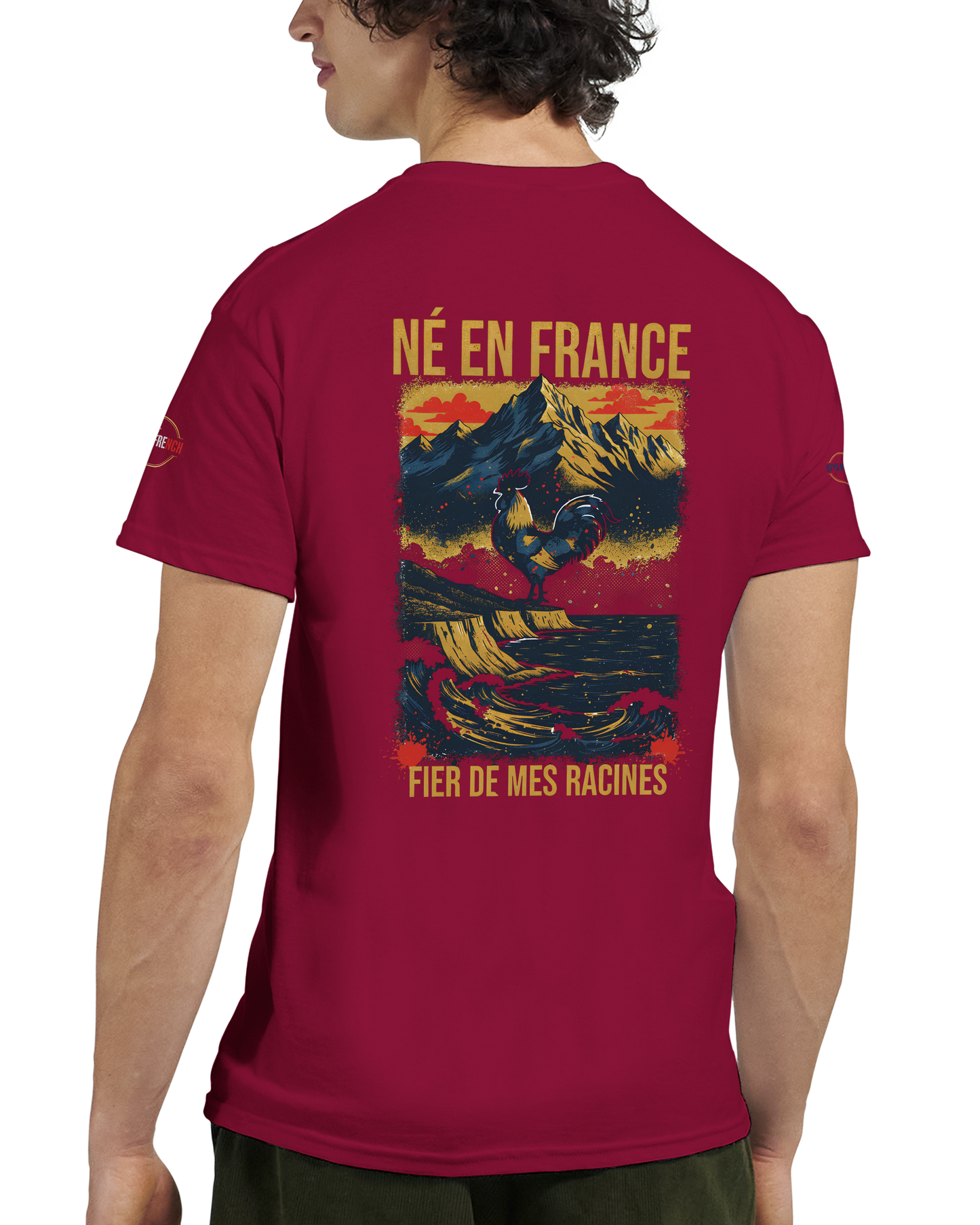 T-Shirt Premium 'Né en France' – Coton Épais à Coupe Classique