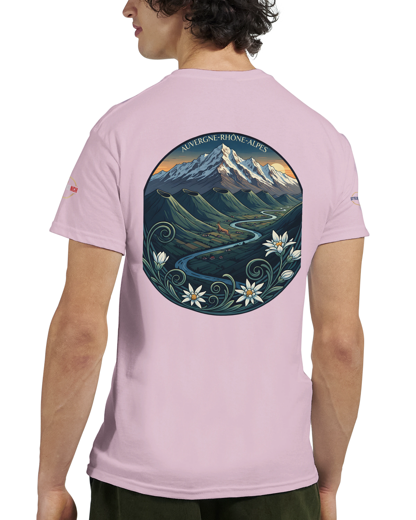 T-Shirt  Auvergne -Rhône -Alpes – Coupe Confortable et Durable