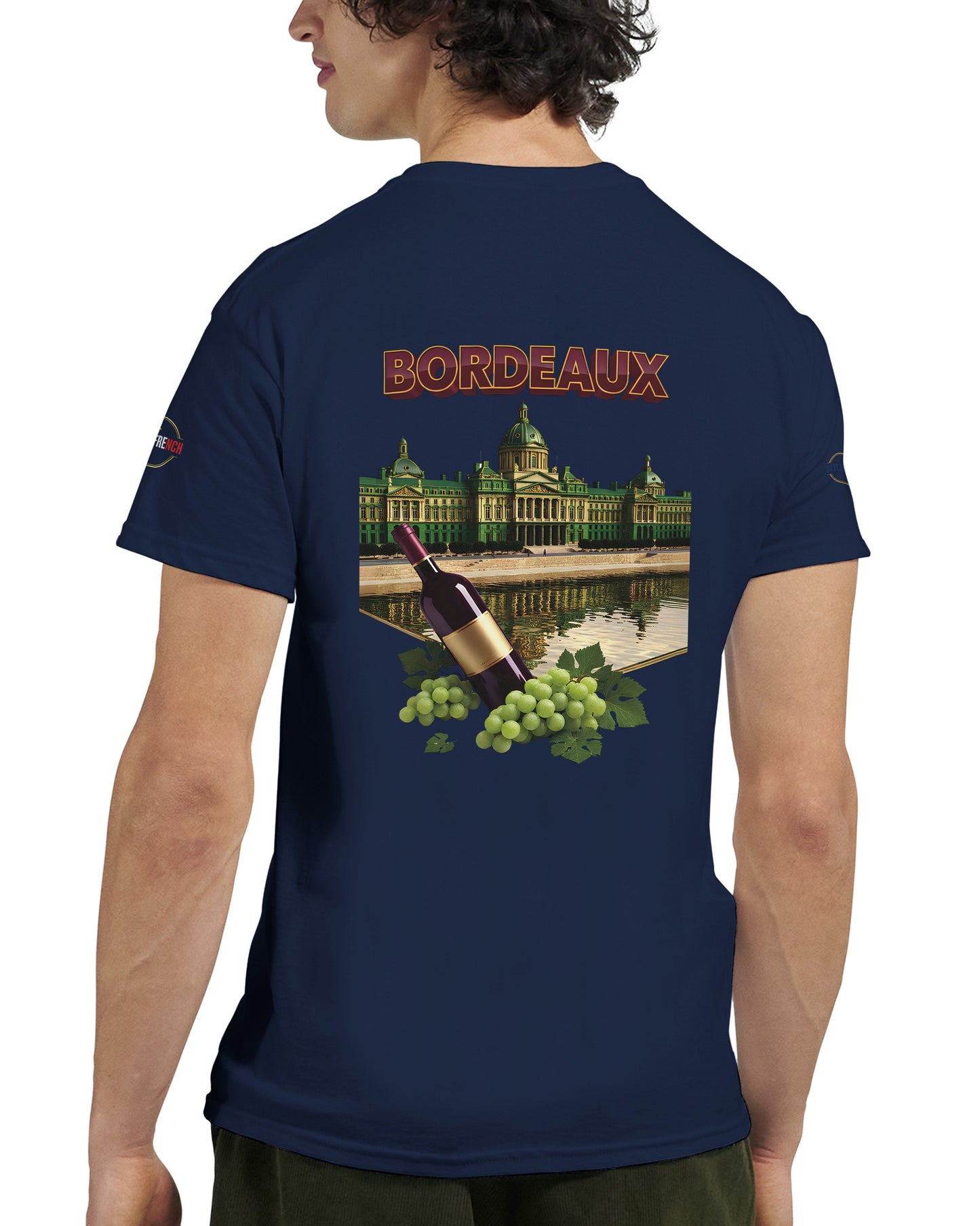 T-shirt Unisexe Bordeaux Ville de France – Coton Épais Premium