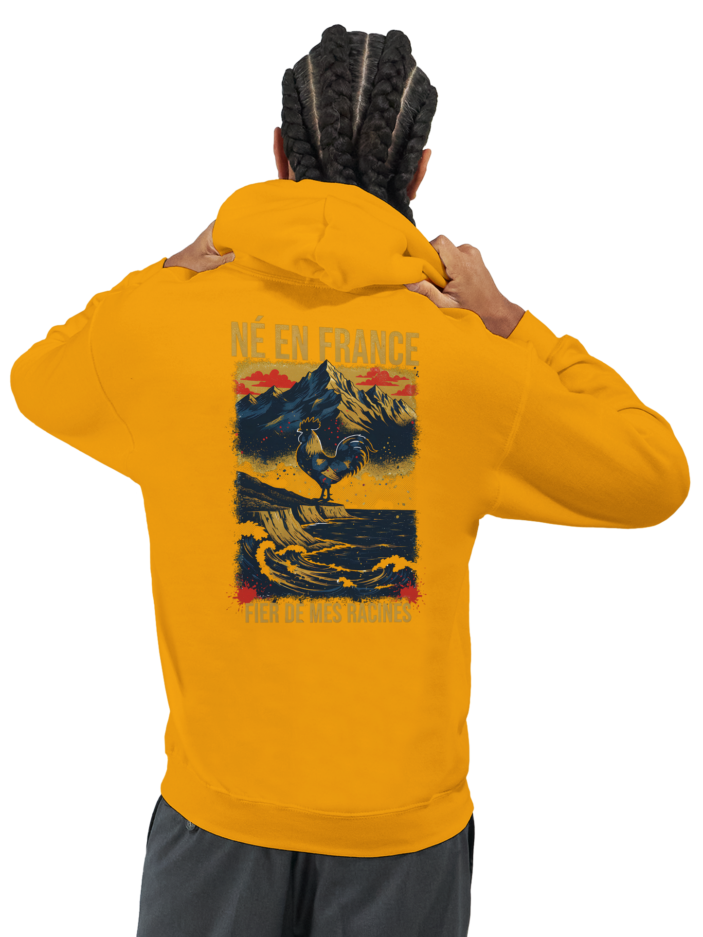 Sweat à Capuche Homme « Né en France » – Premium Confort et Style