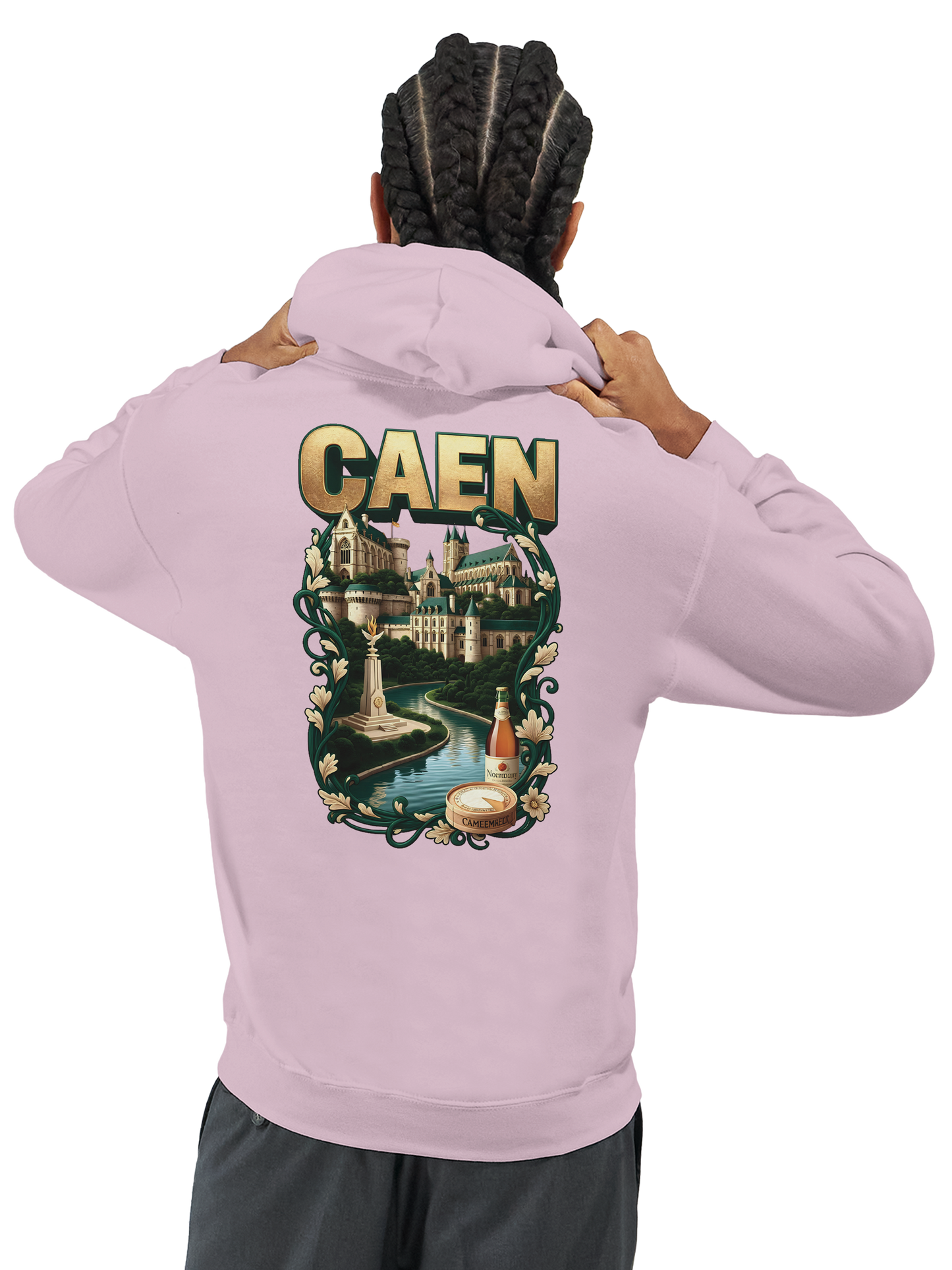Sweat à capuche Caen - Ville de France - Unisexe Premium