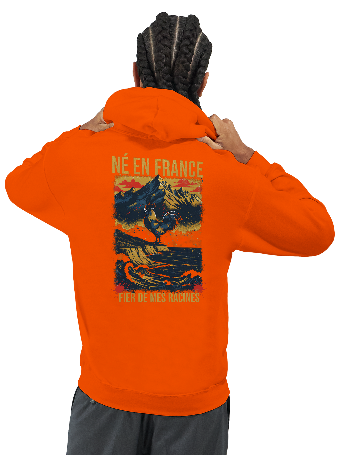 Sweat à Capuche Homme « Né en France » – Premium Confort et Style