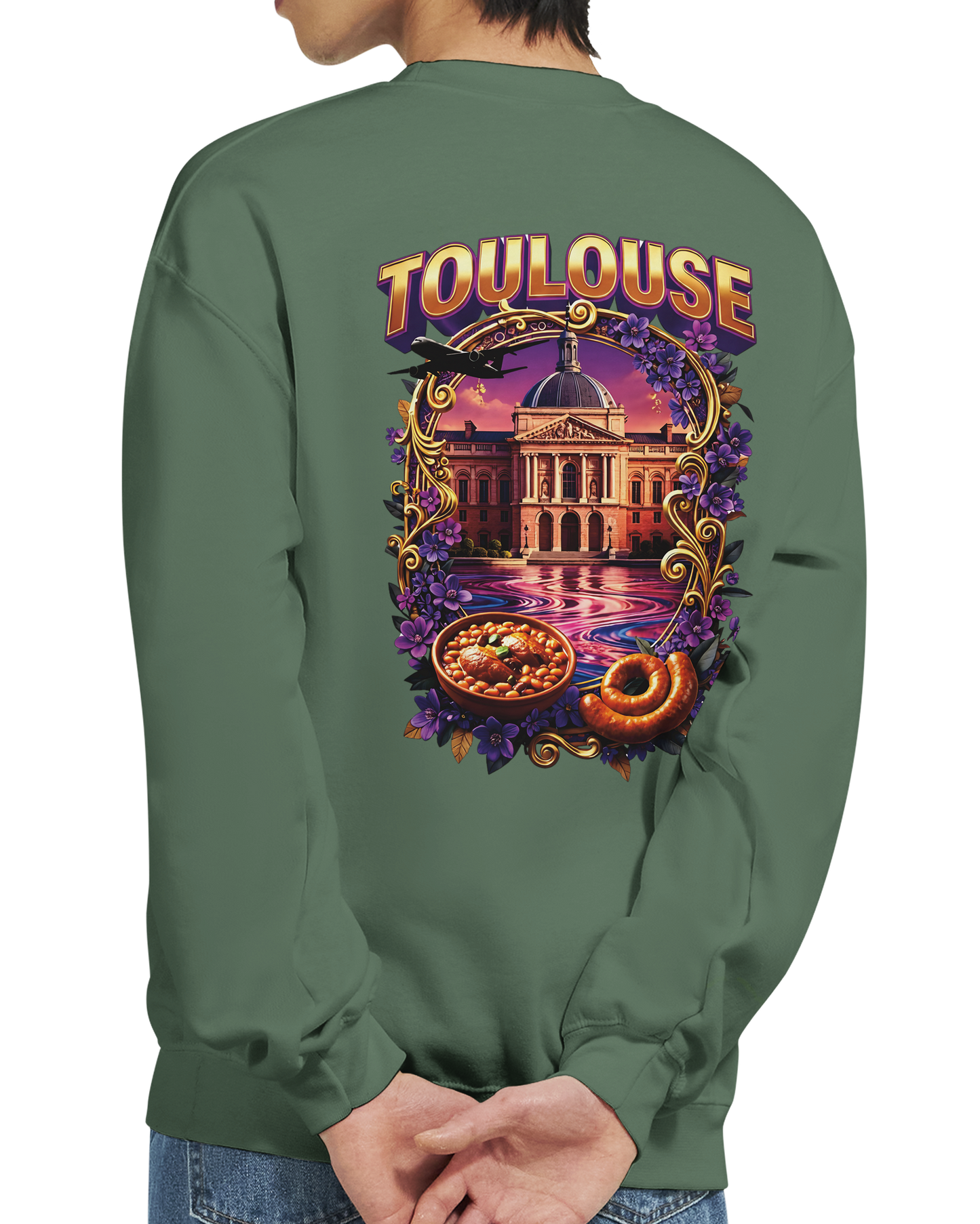 Sweat-shirt Unisexe Toulouse – Design Ville de France