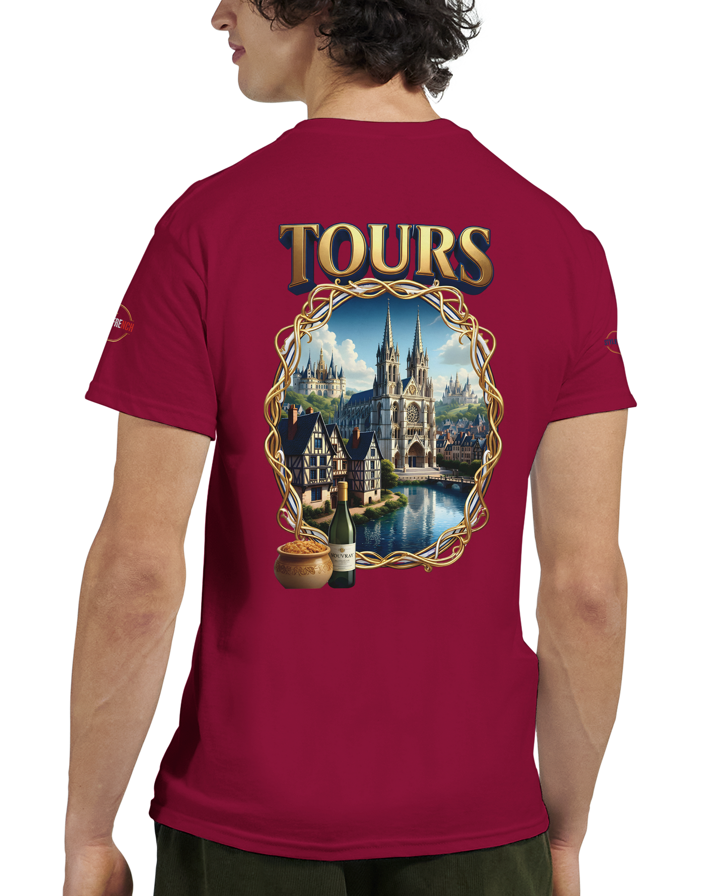T-shirt Unisexe Tours Ville de France – Coton Épais Premium