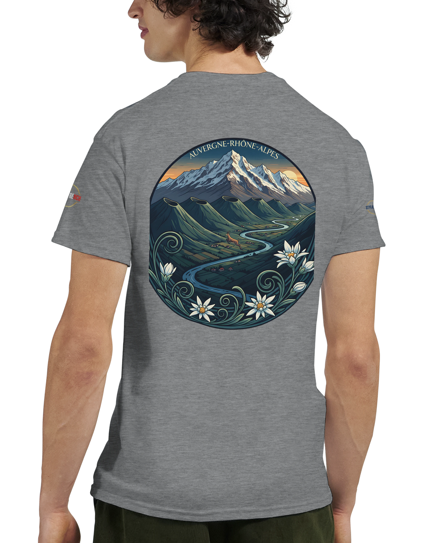 T-Shirt  Auvergne -Rhône -Alpes – Coupe Confortable et Durable