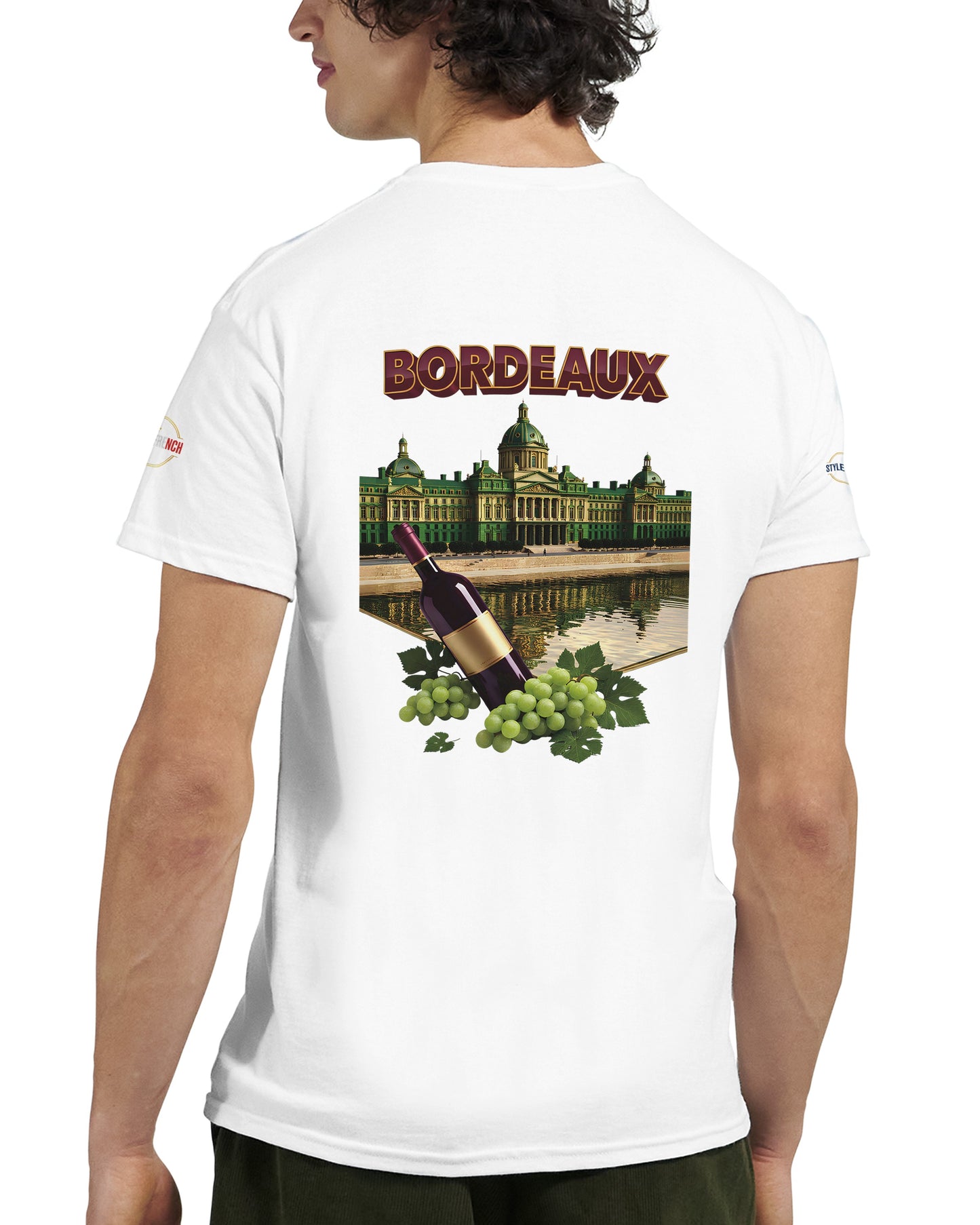 T-shirt Unisexe Bordeaux Ville de France – Coton Épais Premium