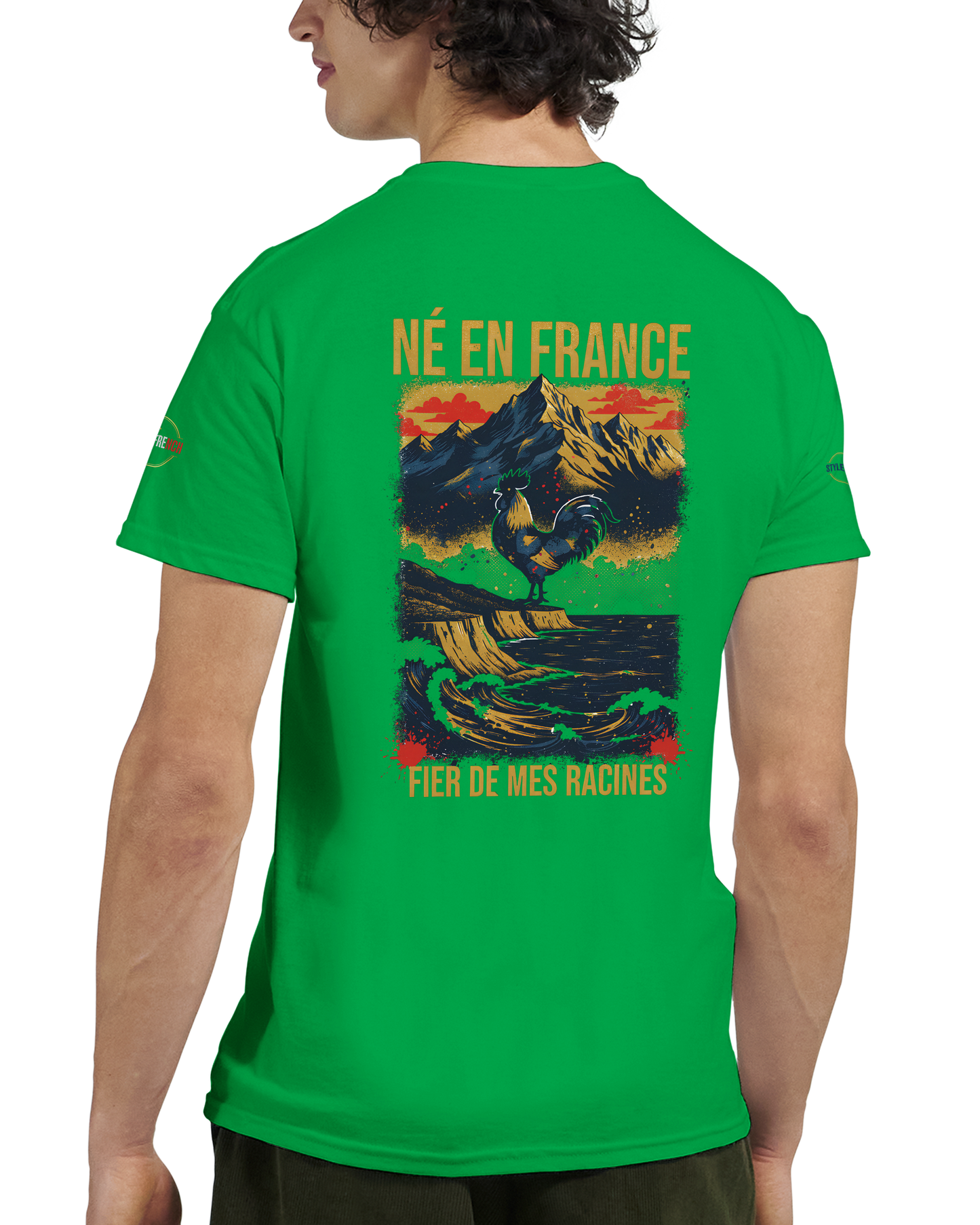 T-Shirt Premium 'Né en France' – Coton Épais à Coupe Classique