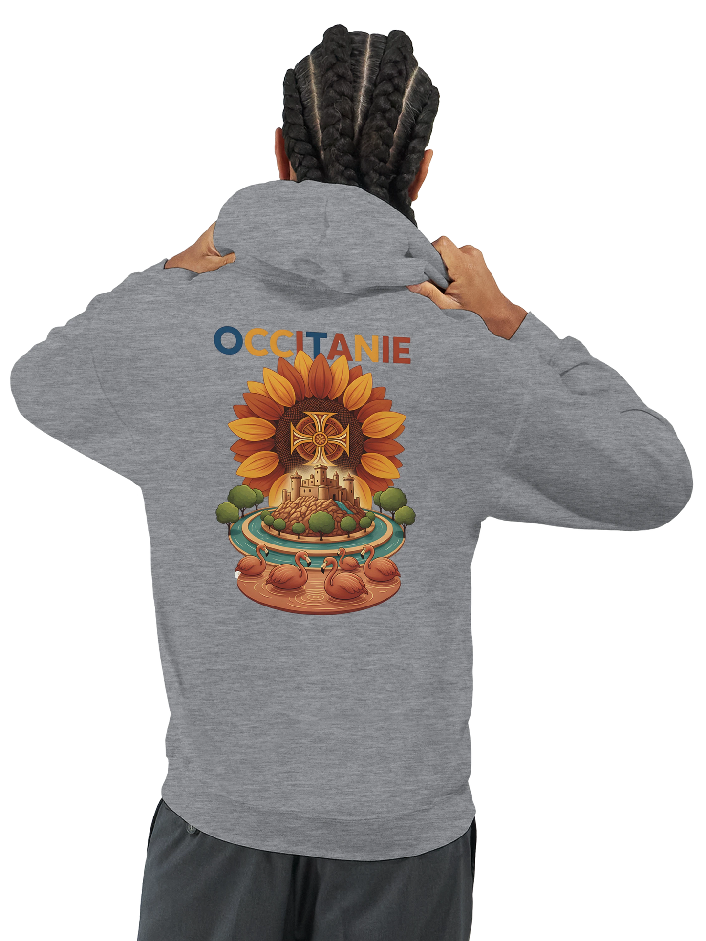 Sweat à Capuche Unisexe Occitanie – Hoodie Confortable et Résistant