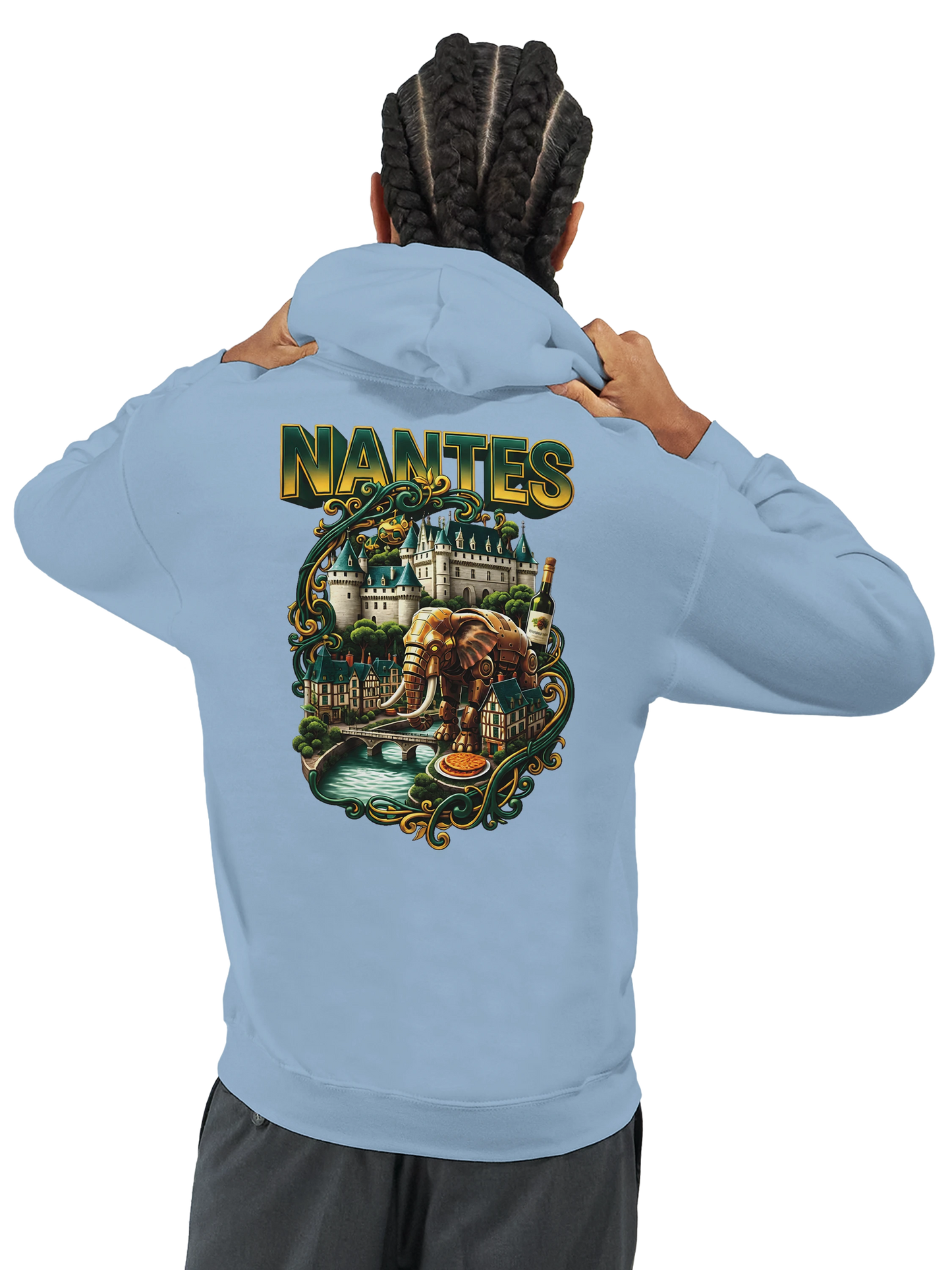 Sweat à capuche unisexe Nantes – Confort premium et style urbain