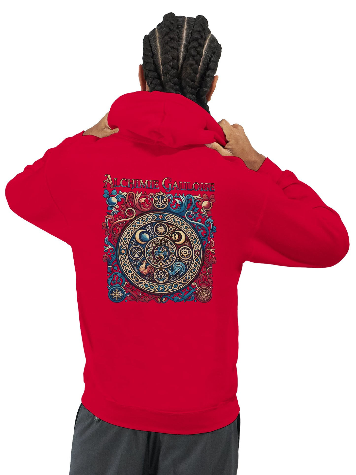 Sweat à capuche homme Alchimie Gauloise – Hoodie premium en coton mélangé