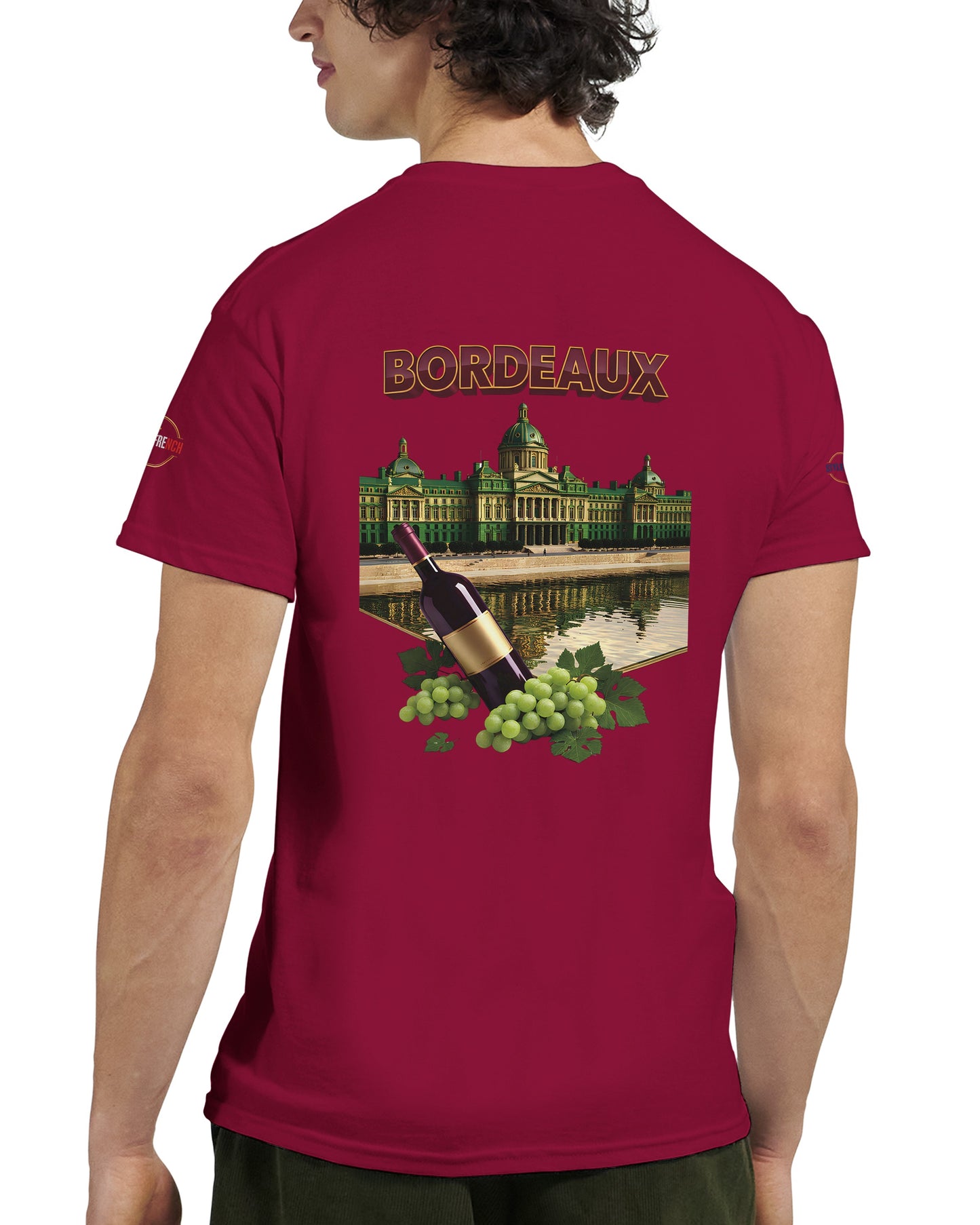 T-shirt Unisexe Bordeaux Ville de France – Coton Épais Premium