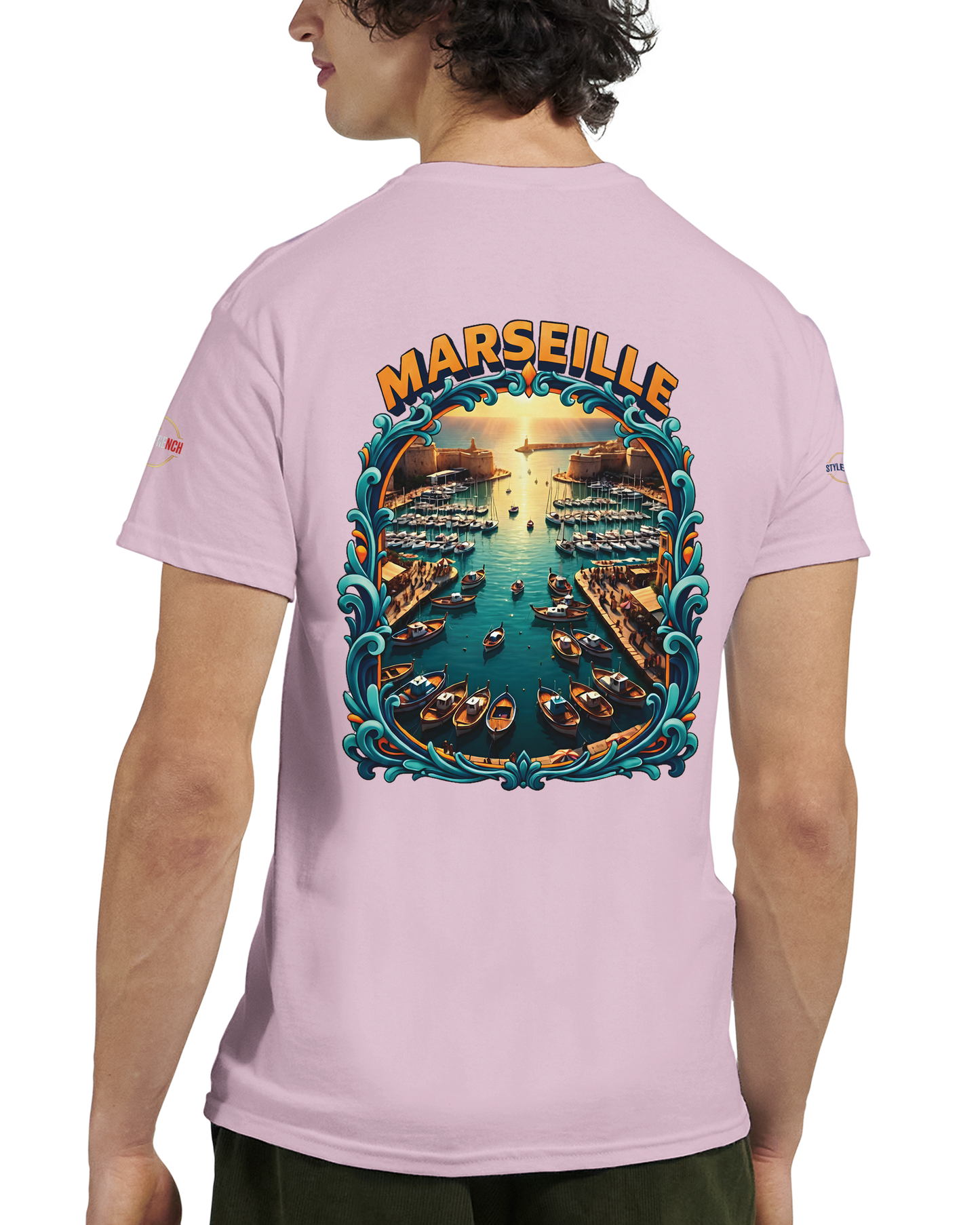 T-shirt Unisexe Marseille – Coton Épais à Coupe Classique
