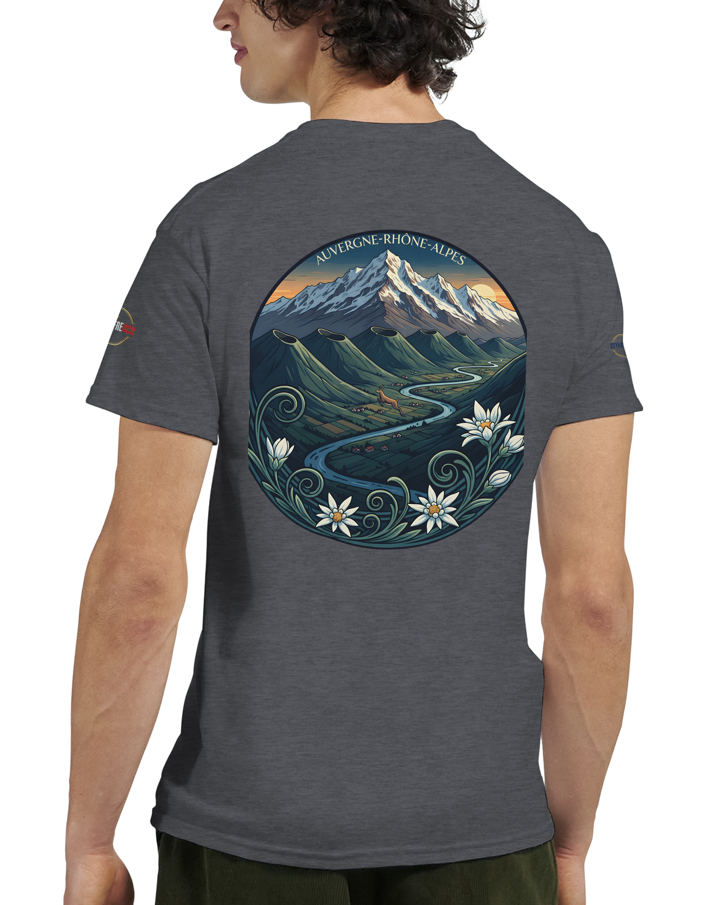 T-Shirt  Auvergne -Rhône -Alpes – Coupe Confortable et Durable