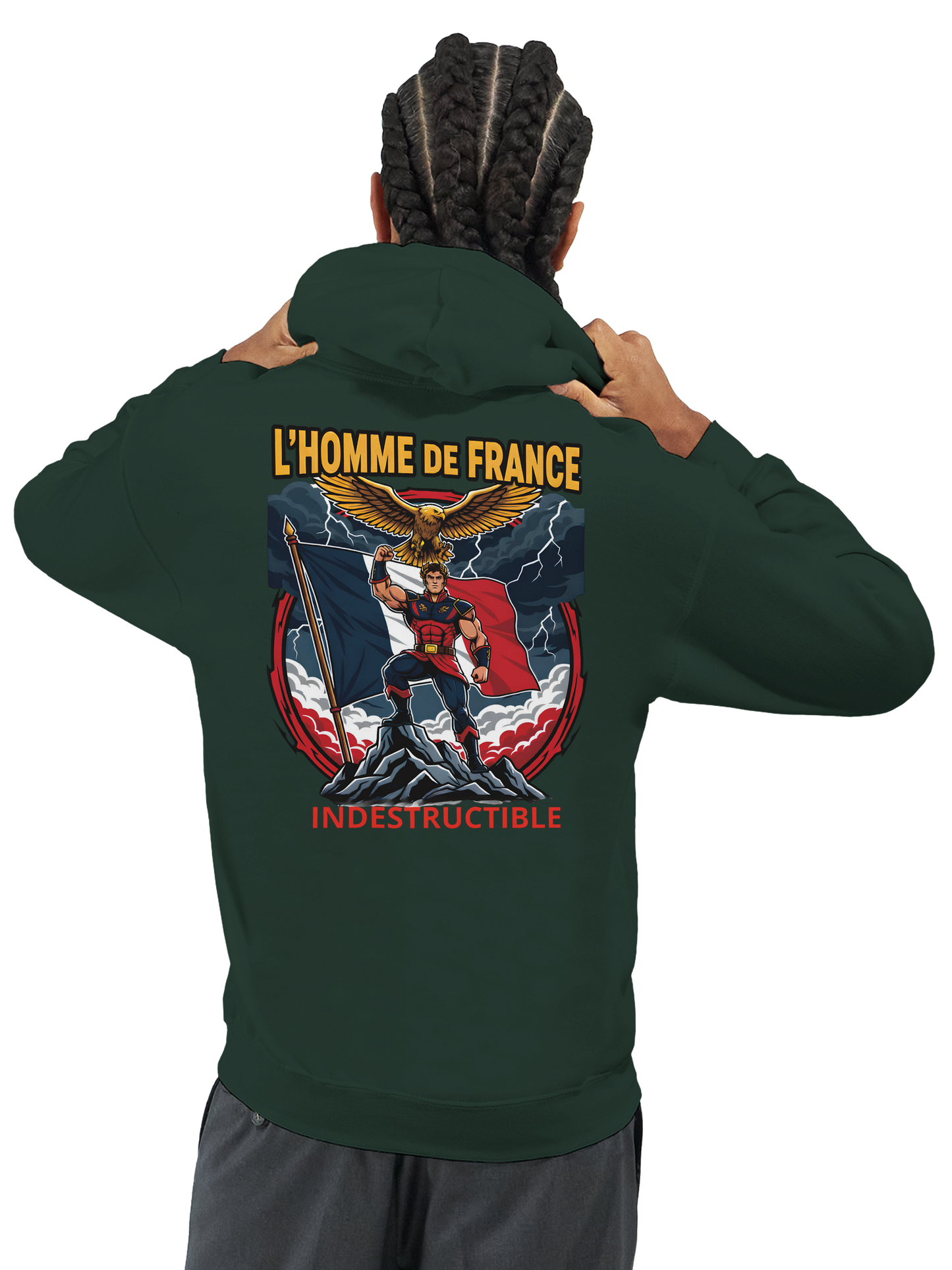 Sweat à Capuche Homme homme de France - Design France - Confort Premium