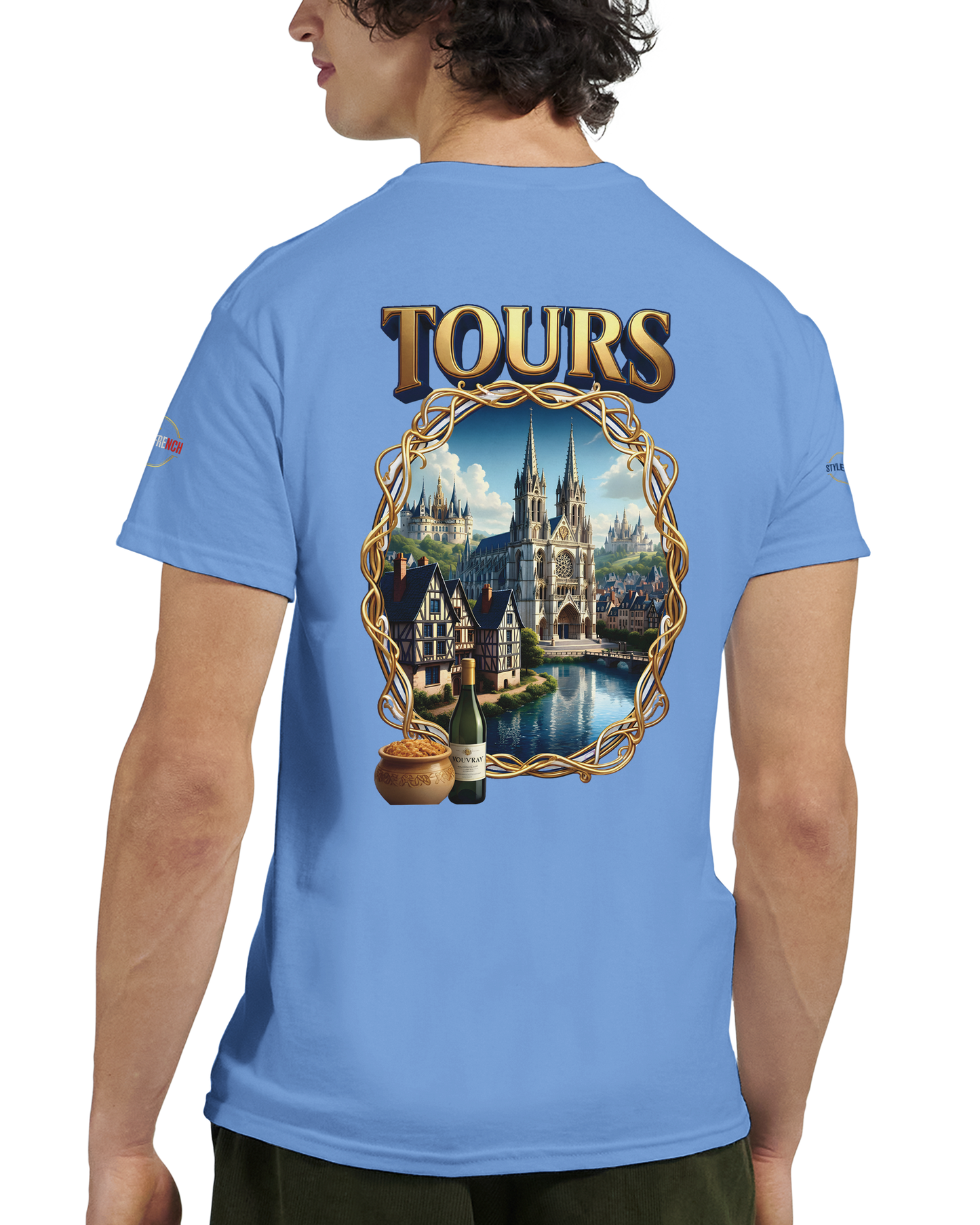 T-shirt Unisexe Tours Ville de France – Coton Épais Premium