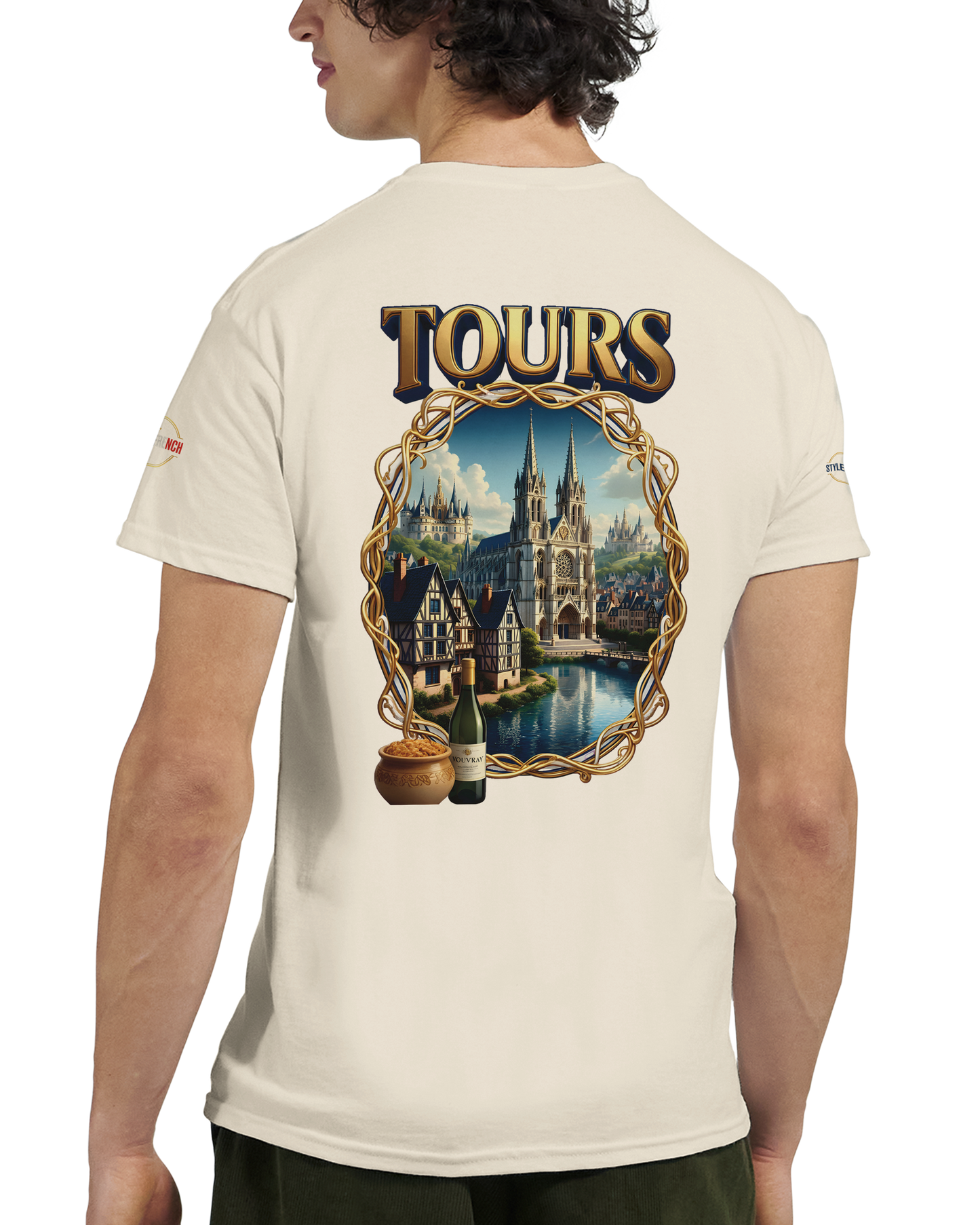 T-shirt Unisexe Tours Ville de France – Coton Épais Premium