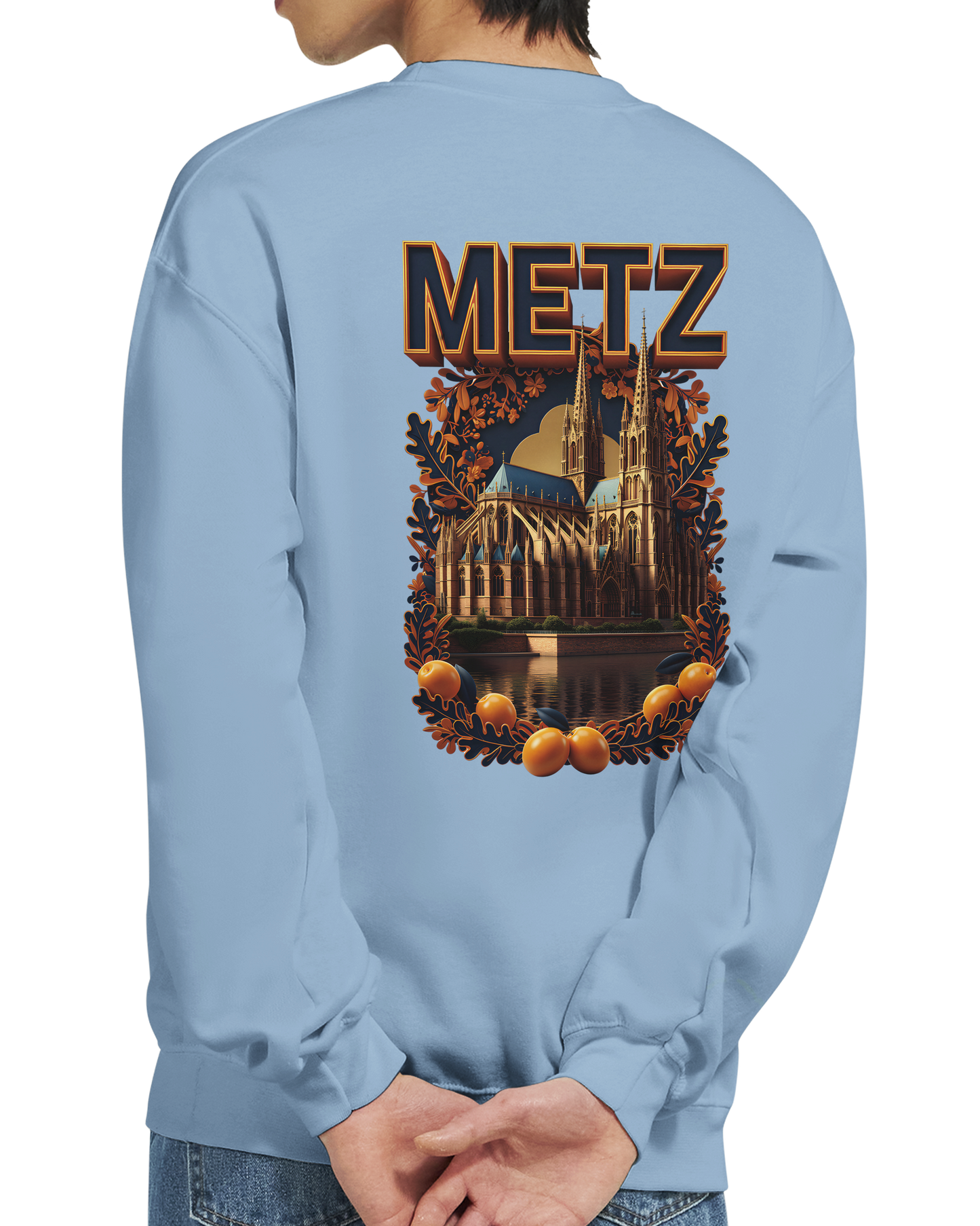 Sweat-shirt unisexe Metz – Coupe classique et confort premium