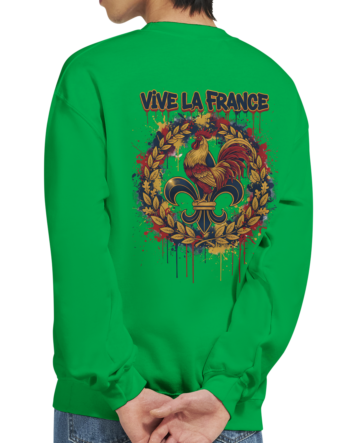 Sweat-shirt Homme Vive la France – Confort et Style Patriotique