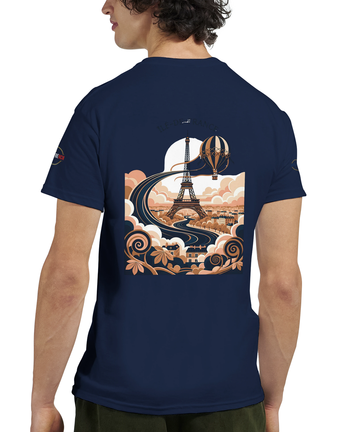 T-shirt Unisexe Île-de-France – Coton Épais à Coupe Classique