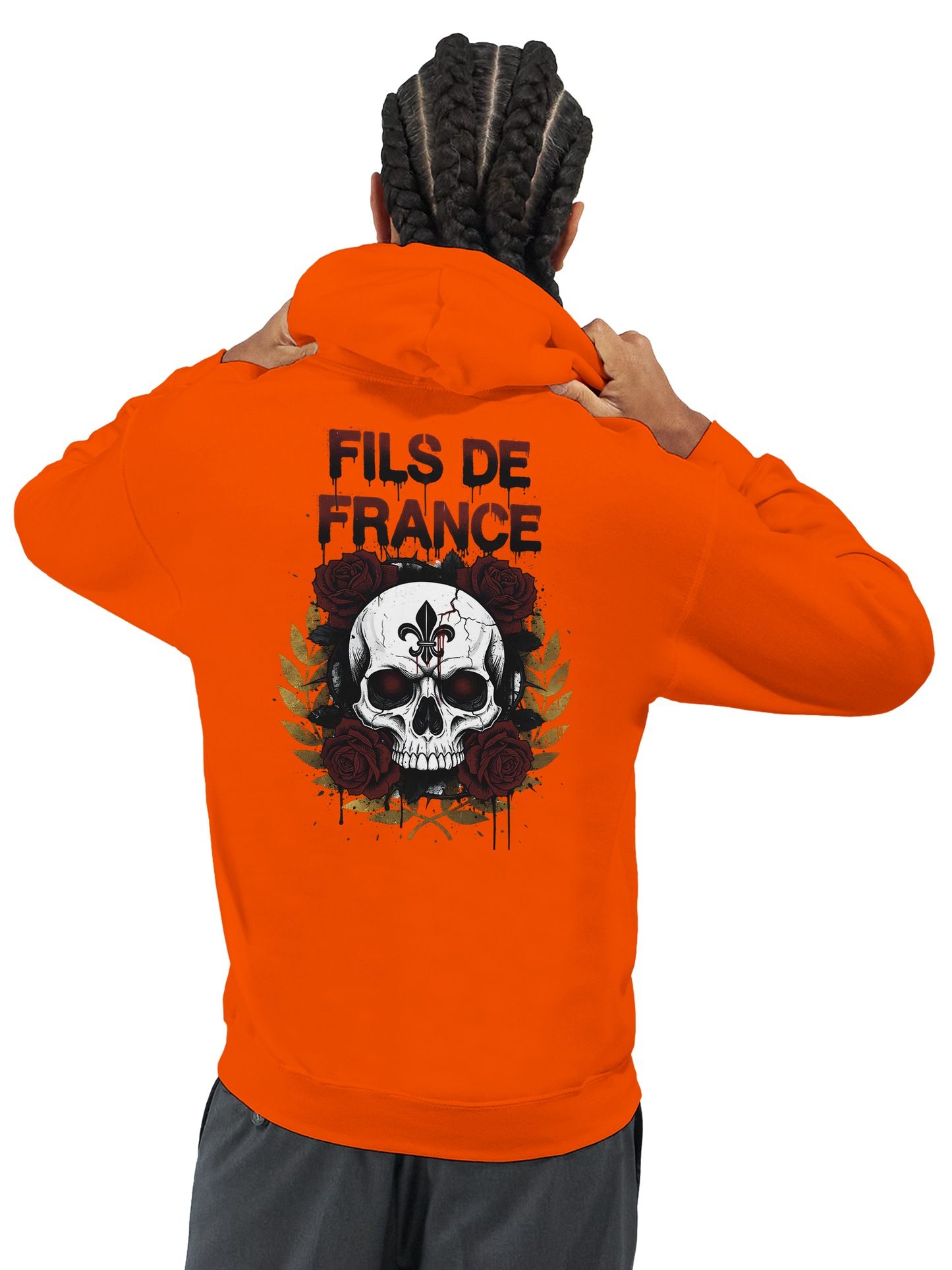 Sweat à capuche homme Fils de France – Hoodie premium en coton mélangé