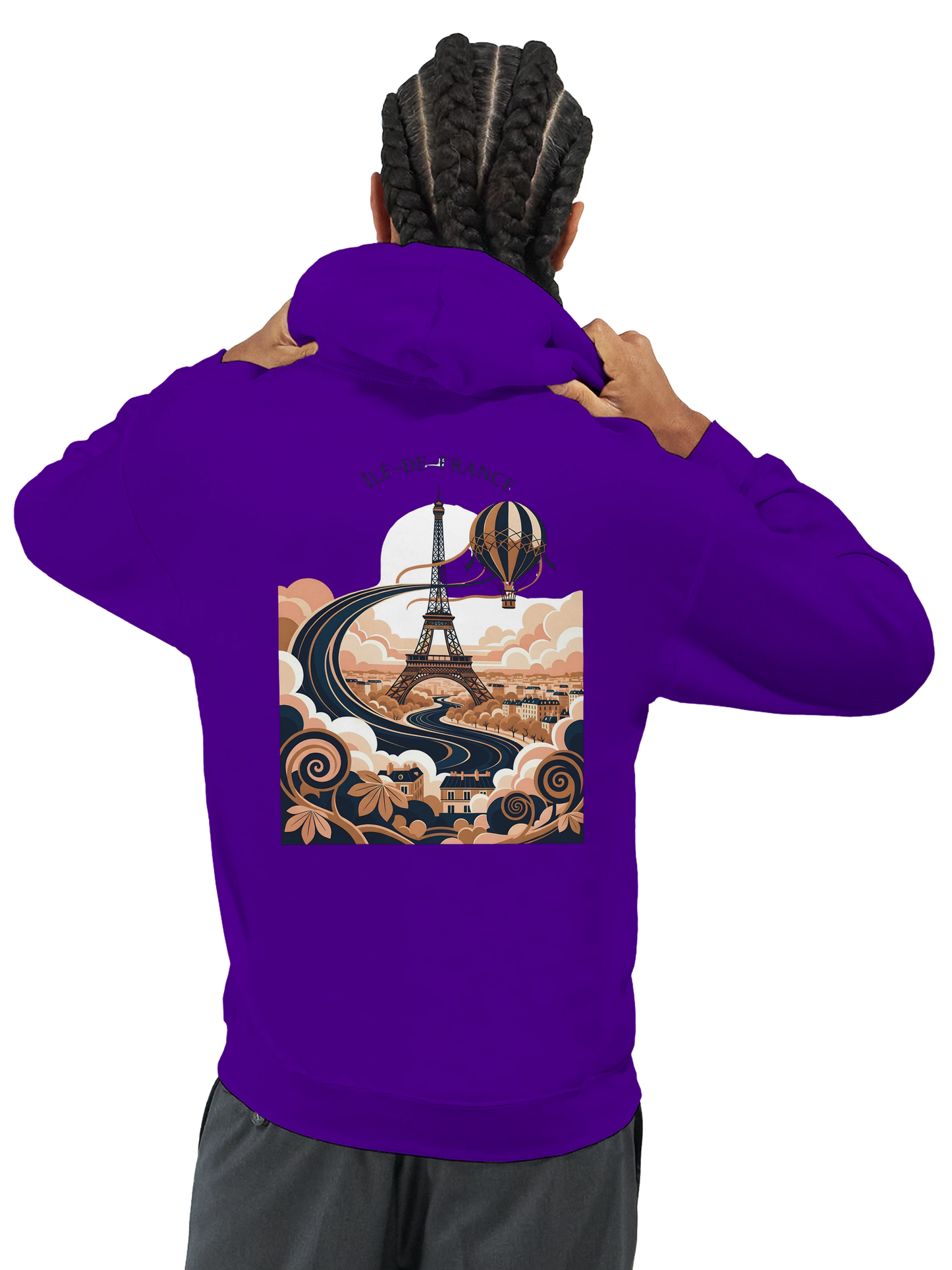 Sweat à Capuche Unisexe Île-de-France – Confort et Style Premium