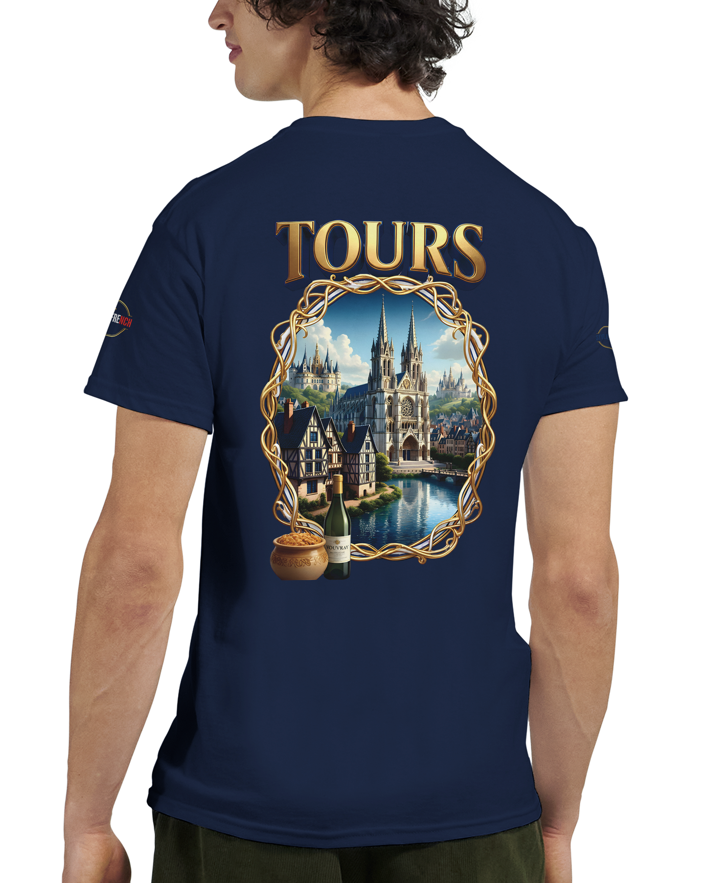 T-shirt Unisexe Tours Ville de France – Coton Épais Premium