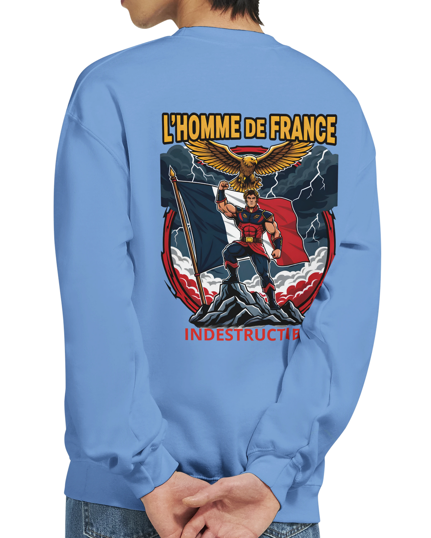 Sweat-shirt Homme France - Premium Cotton Blend Crewneck