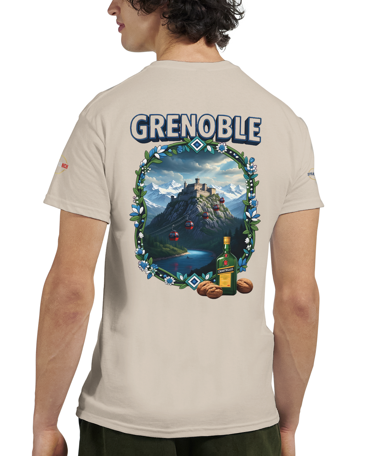 T-shirt Unisexe Grenoble - Ville de France - Coton Premium