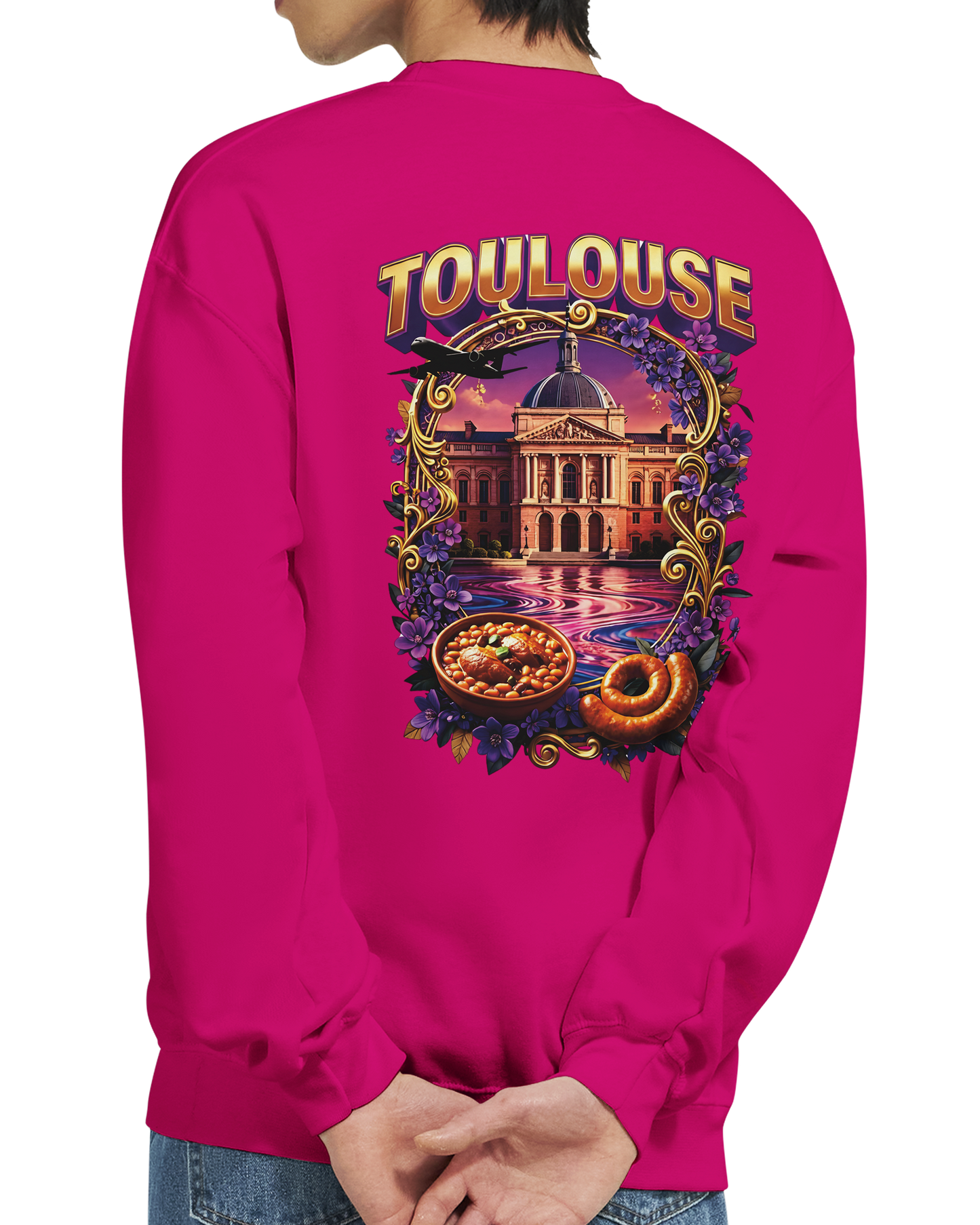 Sweat-shirt Unisexe Toulouse – Design Ville de France
