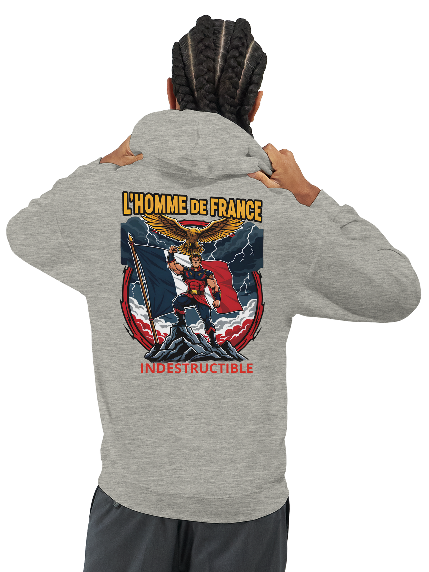 Sweat à Capuche Homme homme de France - Design France - Confort Premium