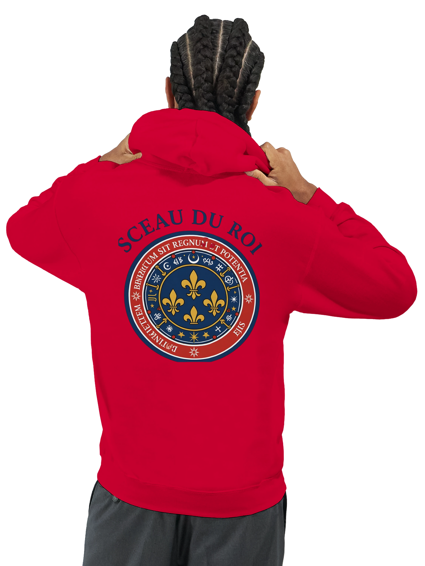 Sweat à capuche Le Sceau du Roi pour homme – Hoodie premium en coton mélangé