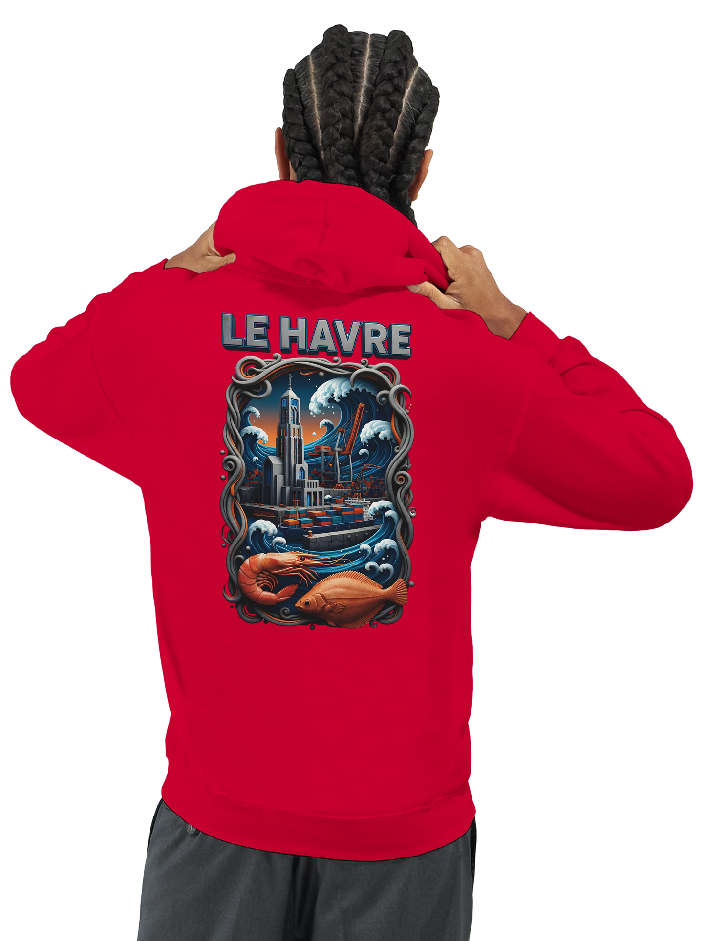 Sweat à Capuche Unisexe Le Havre – Hoodie Confortable et Résistant