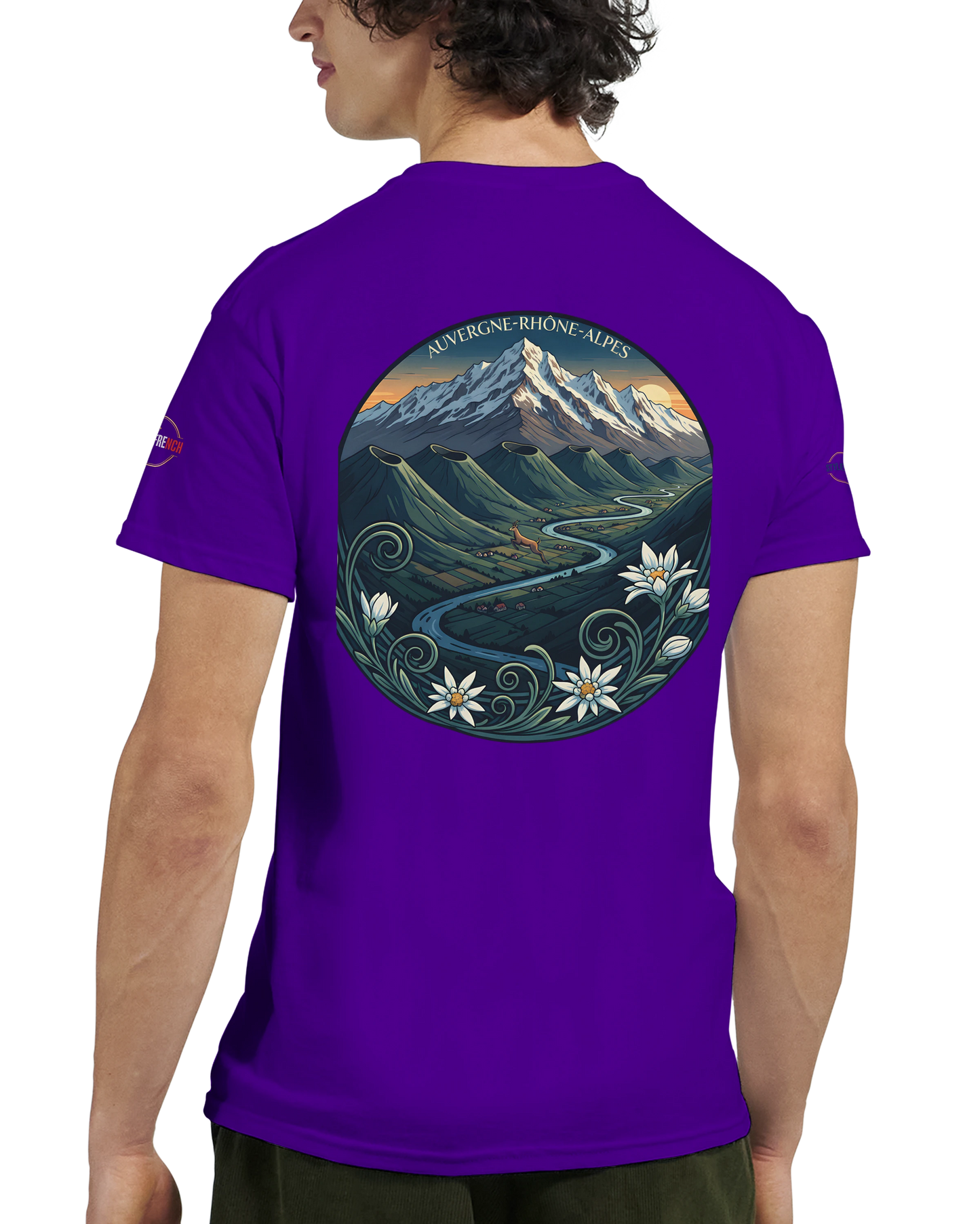T-Shirt  Auvergne -Rhône -Alpes – Coupe Confortable et Durable