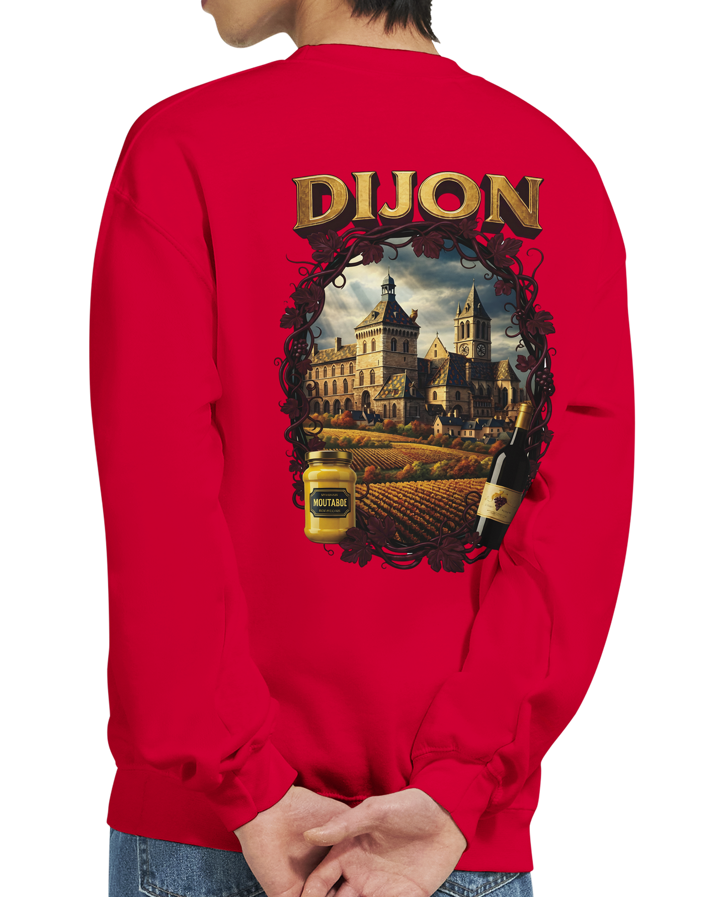 Sweat-shirt Unisexe Dijon – Ville de France – Coupe Classique Confortable