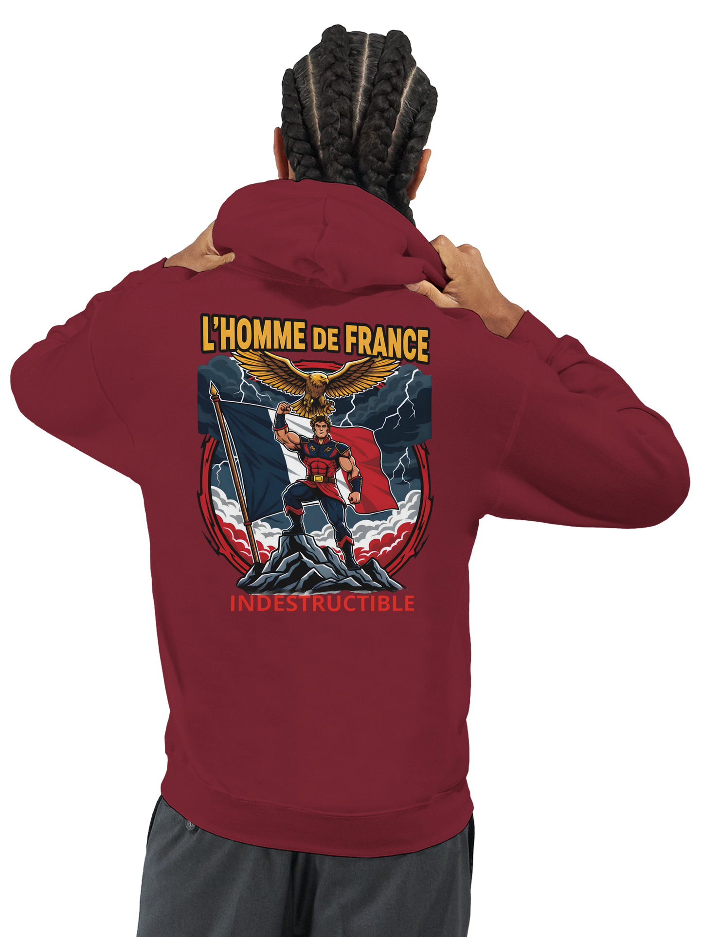 Sweat à Capuche Homme homme de France - Design France - Confort Premium