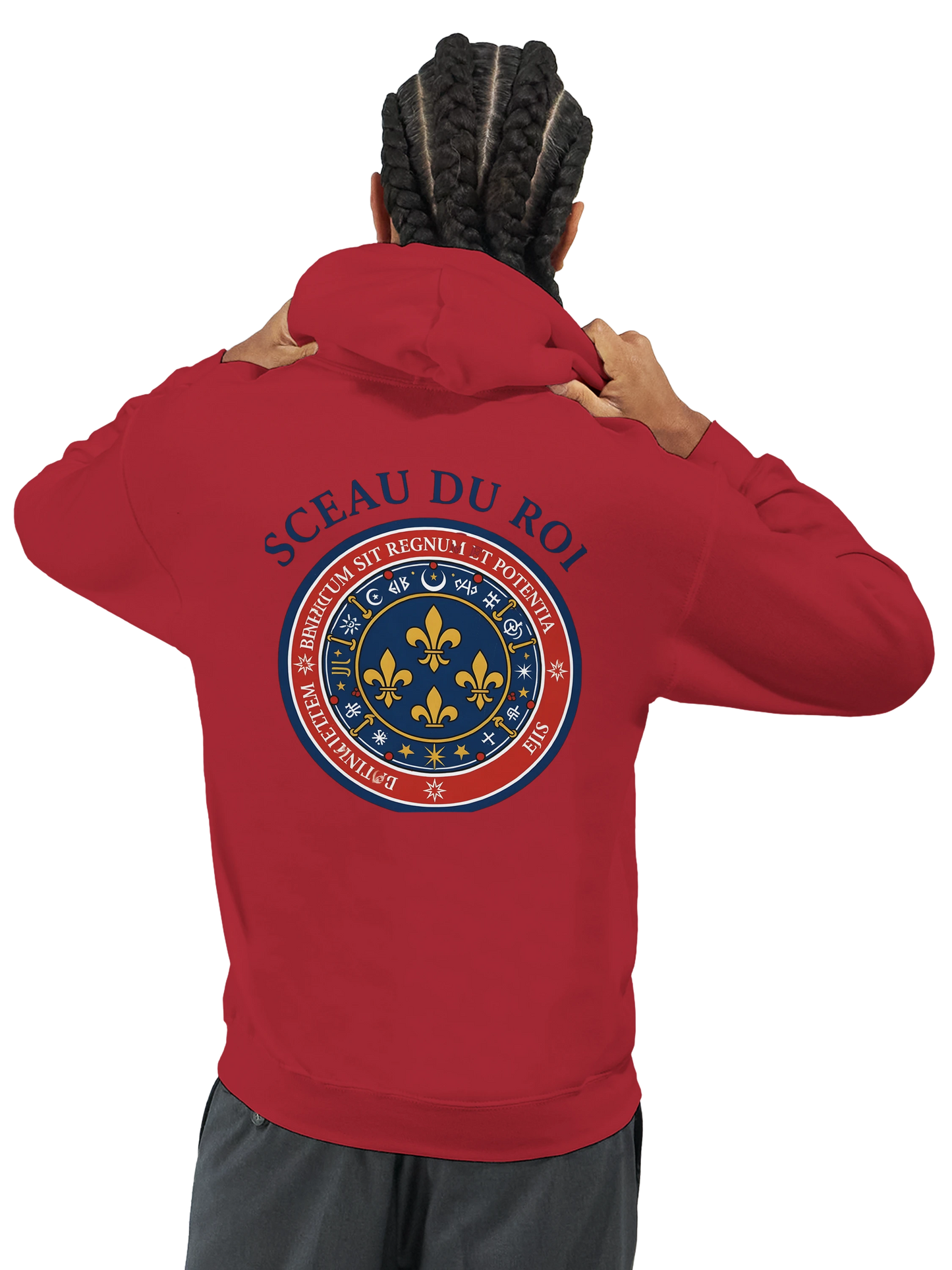 Sweat à capuche Le Sceau du Roi pour homme – Hoodie premium en coton mélangé
