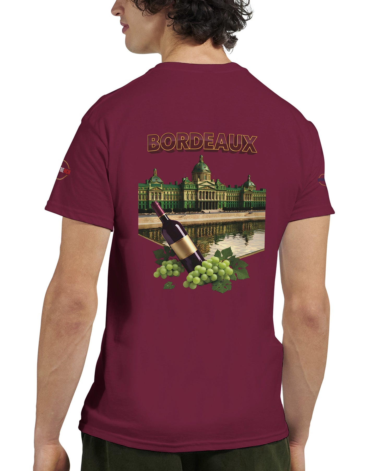 T-shirt Unisexe Bordeaux Ville de France – Coton Épais Premium
