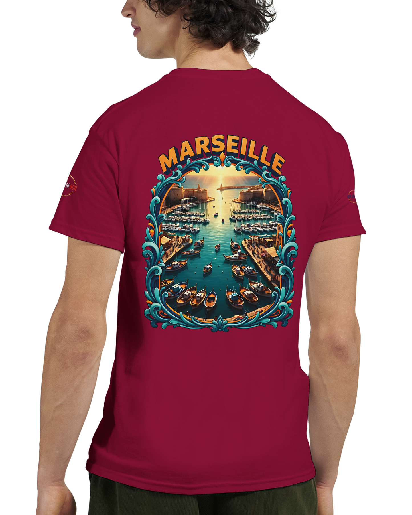 T-shirt Unisexe Marseille – Coton Épais à Coupe Classique