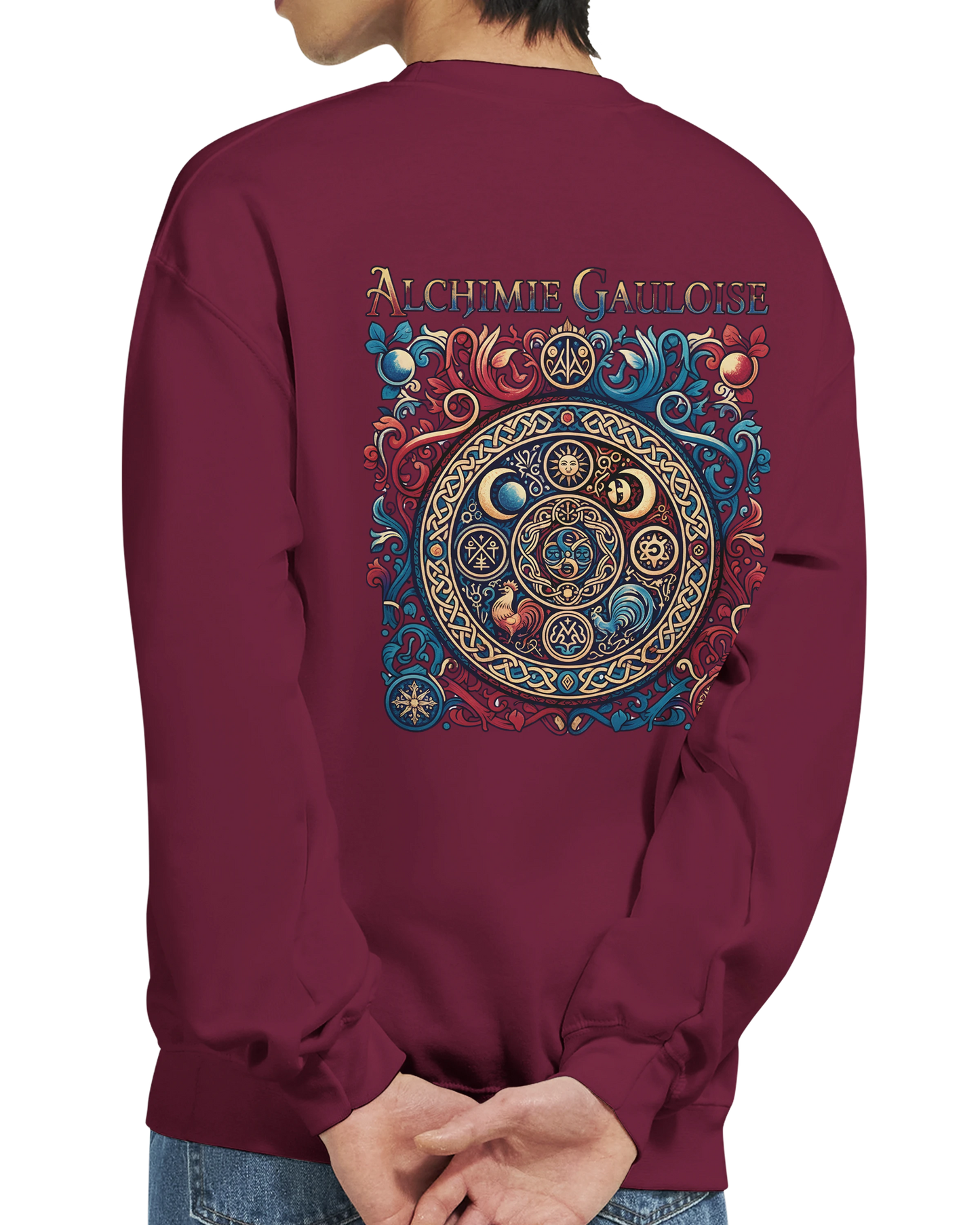 Sweat-shirt Homme Alchimie Gauloise – Coupe Classique Confortable