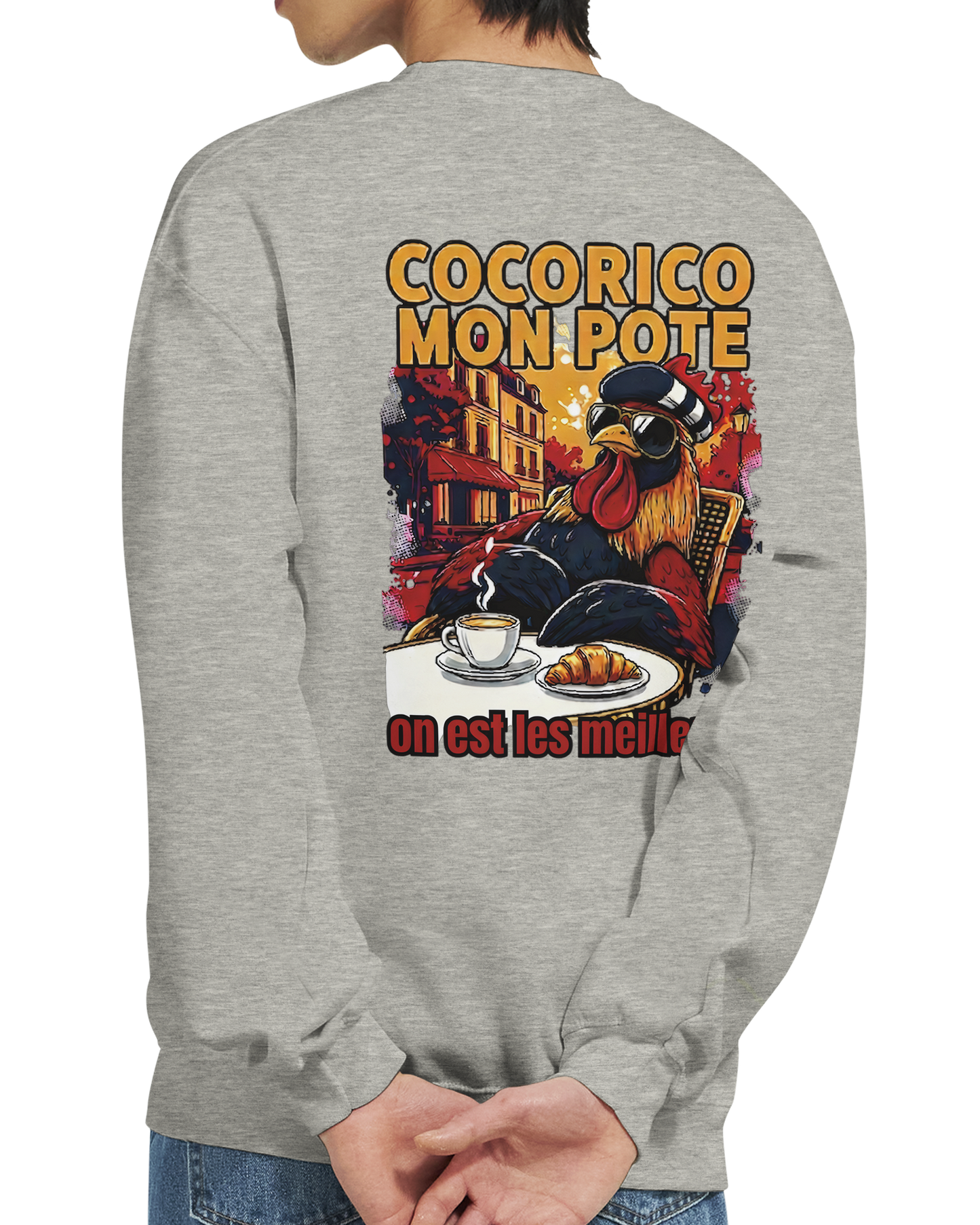 Sweat-shirt Cocorico On Est Les Meilleurs - Confort et Style Premium