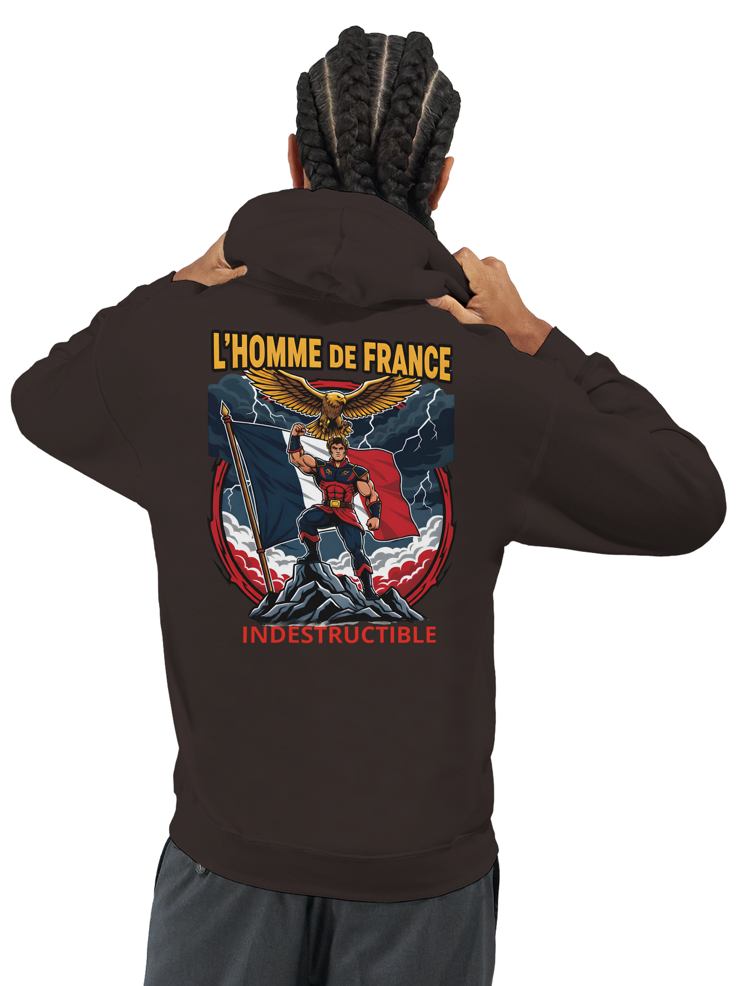 Sweat à Capuche Homme homme de France - Design France - Confort Premium