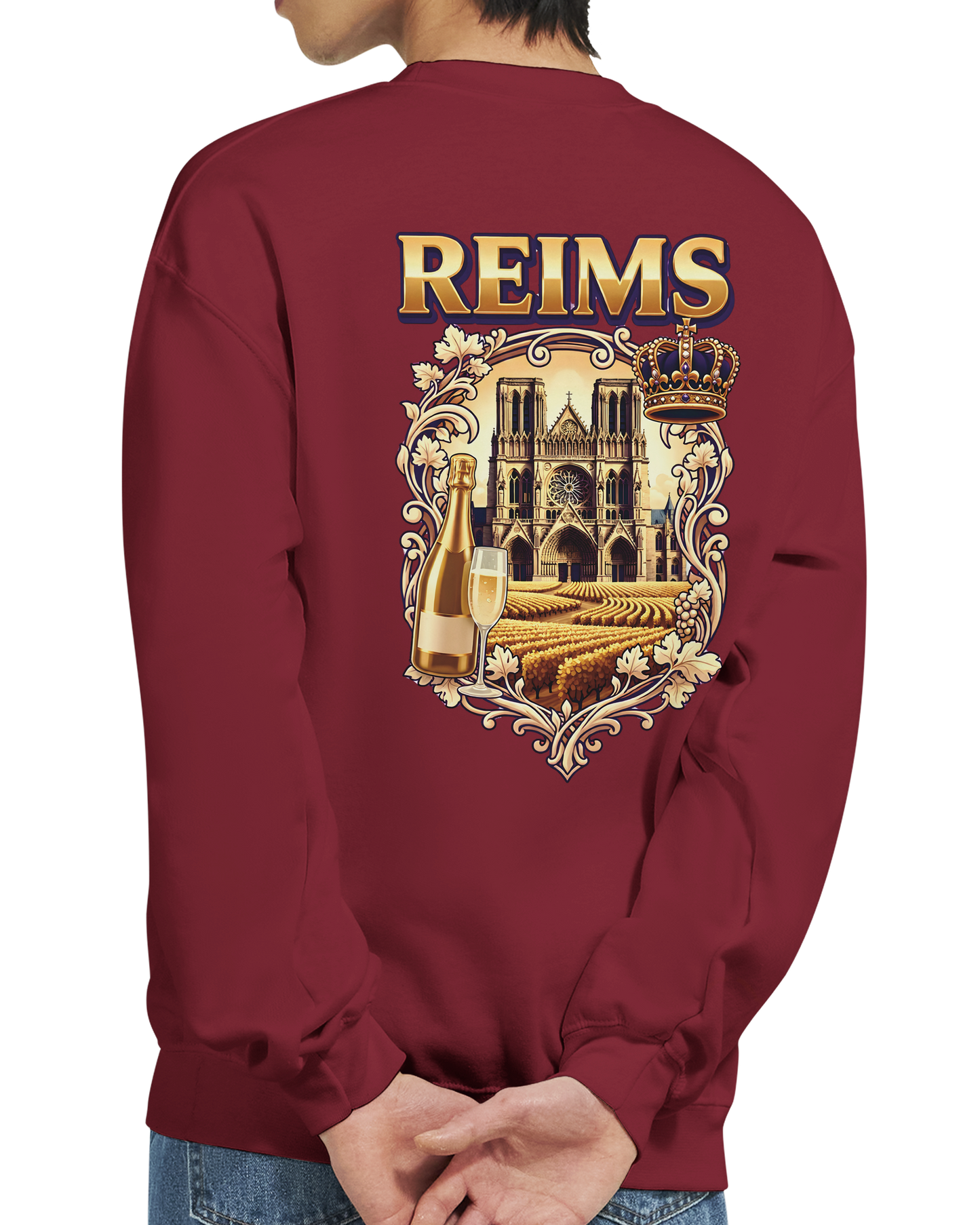 Sweat-shirt Reims – Sweat à col rond confortable en coton mélangé