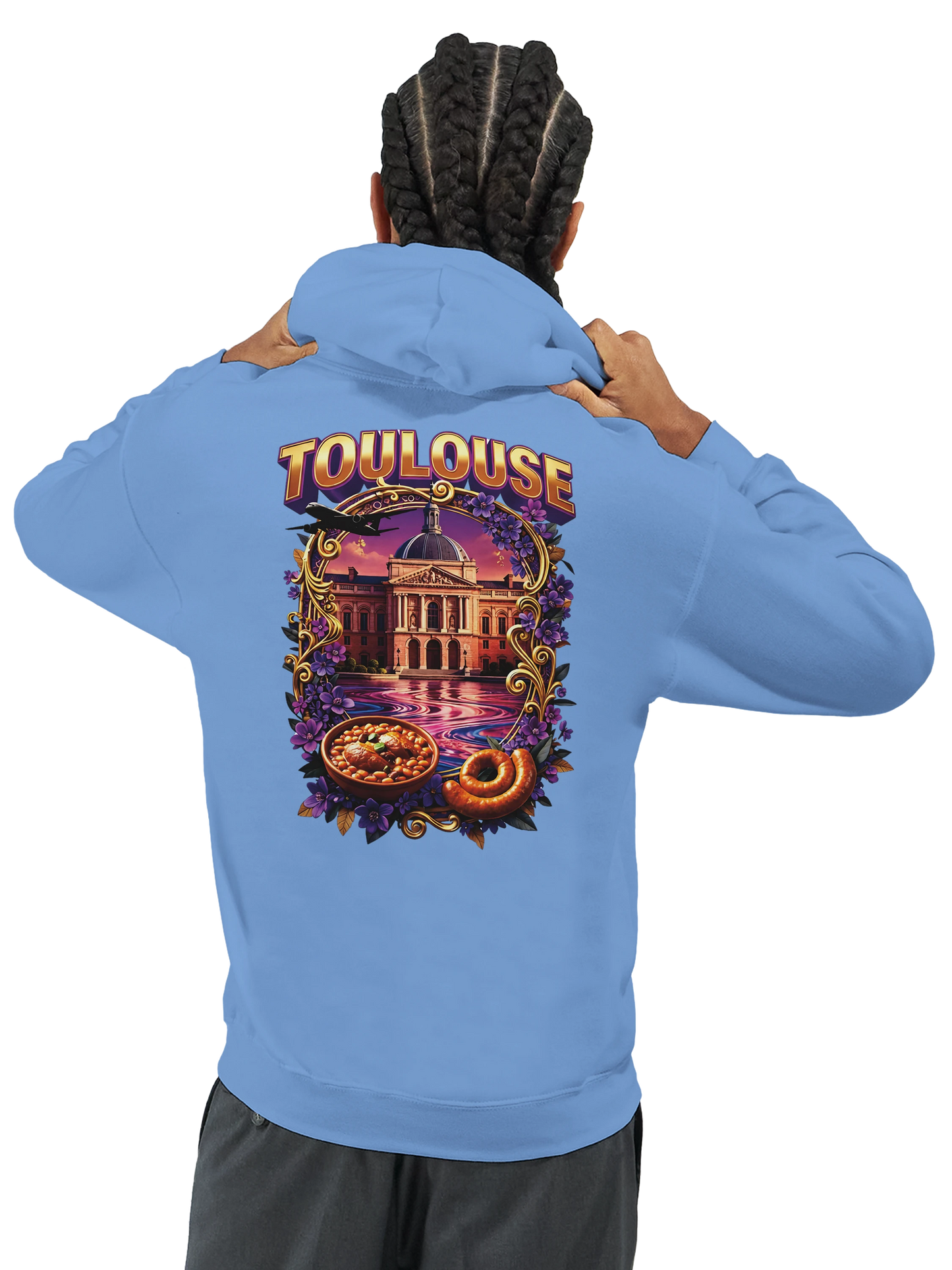 Sweat à Capuche Unisexe Toulouse – Ville de France – Confort Premium