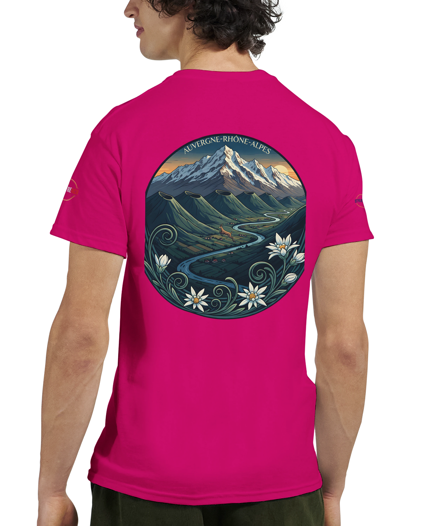 T-Shirt  Auvergne -Rhône -Alpes – Coupe Confortable et Durable
