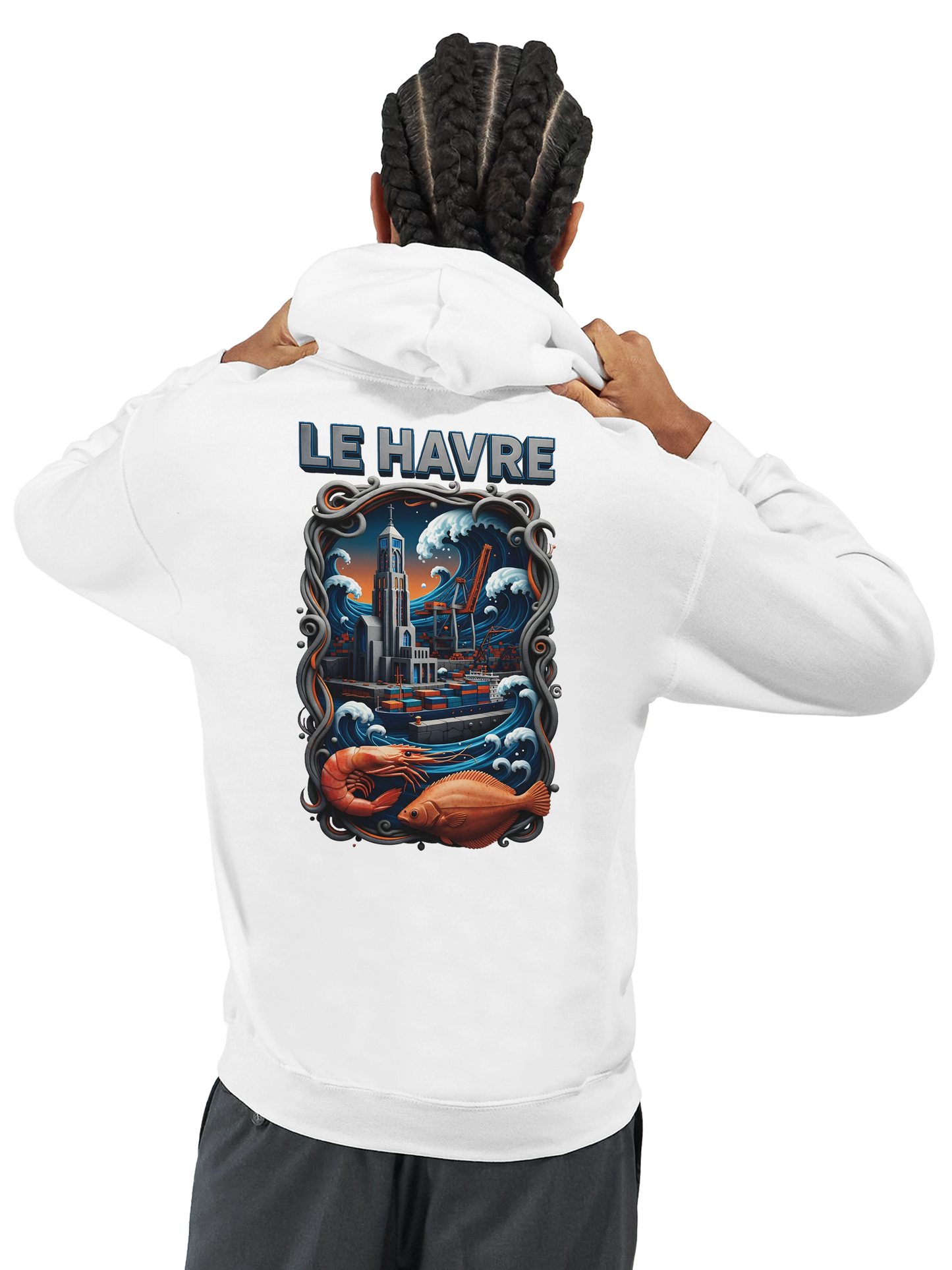 Sweat à Capuche Unisexe Le Havre – Hoodie Confortable et Résistant