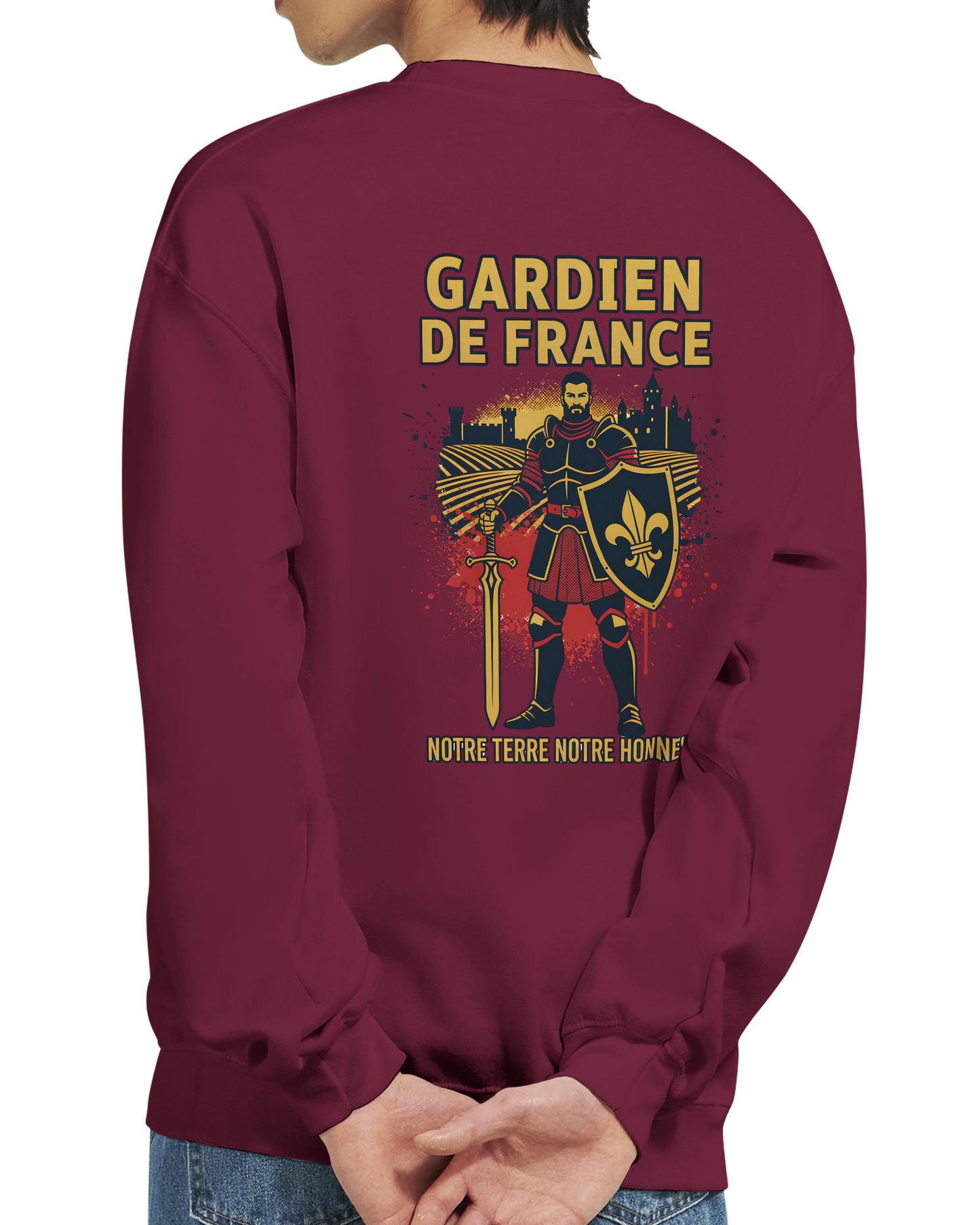 Sweat-shirt Homme Gardien de France - Premium French Heritage Apparel